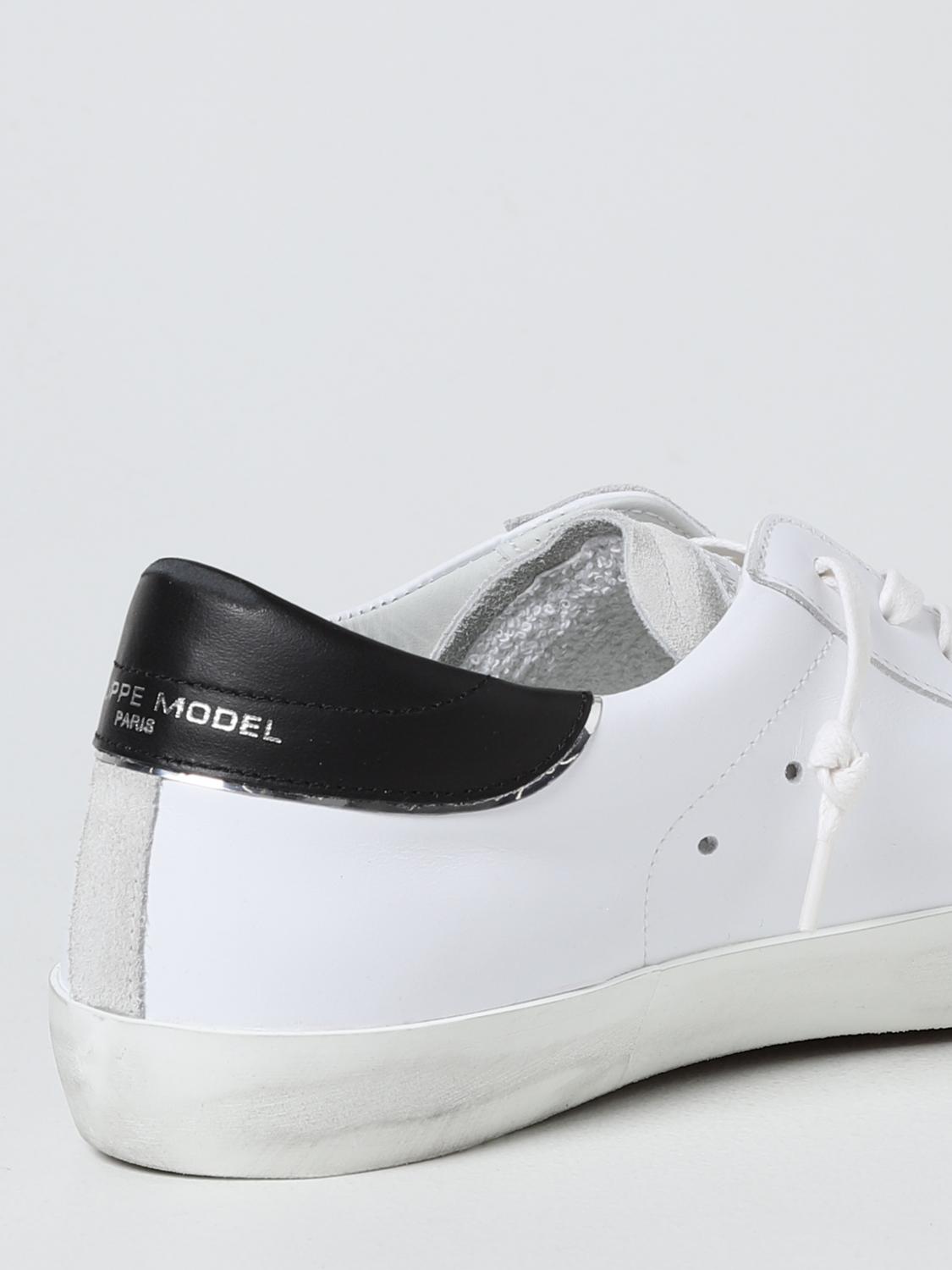 PHILIPPE MODEL SNEAKERS: Prsx Veau Philippe Model sneakers in leather, White - Img 3