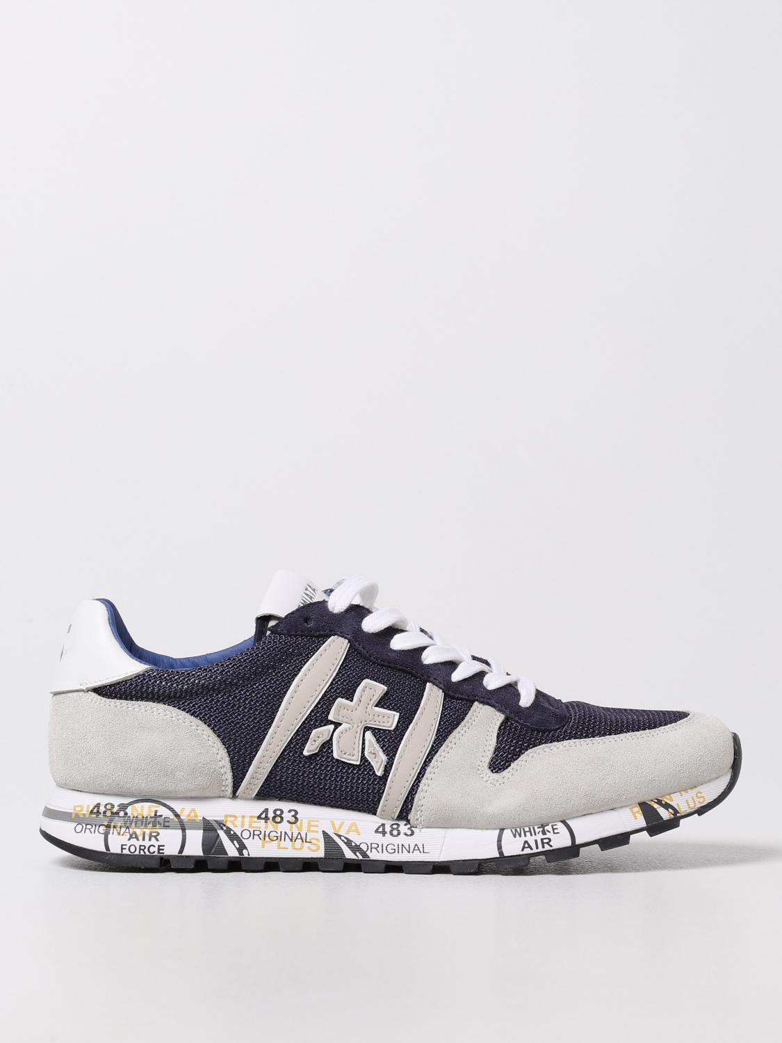 PREMIATA SNEAKERS: Sneakers Eric Premiata in nabuk, Blue 1 - Img 1