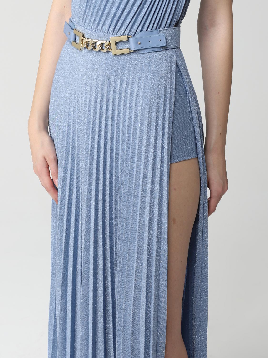 ワンピース ELISABETTA FRANCHI Woman Dress Gnawed Blue ABR49 elisabetta franchi | Dresses | Elisabetta Franchi Dress
