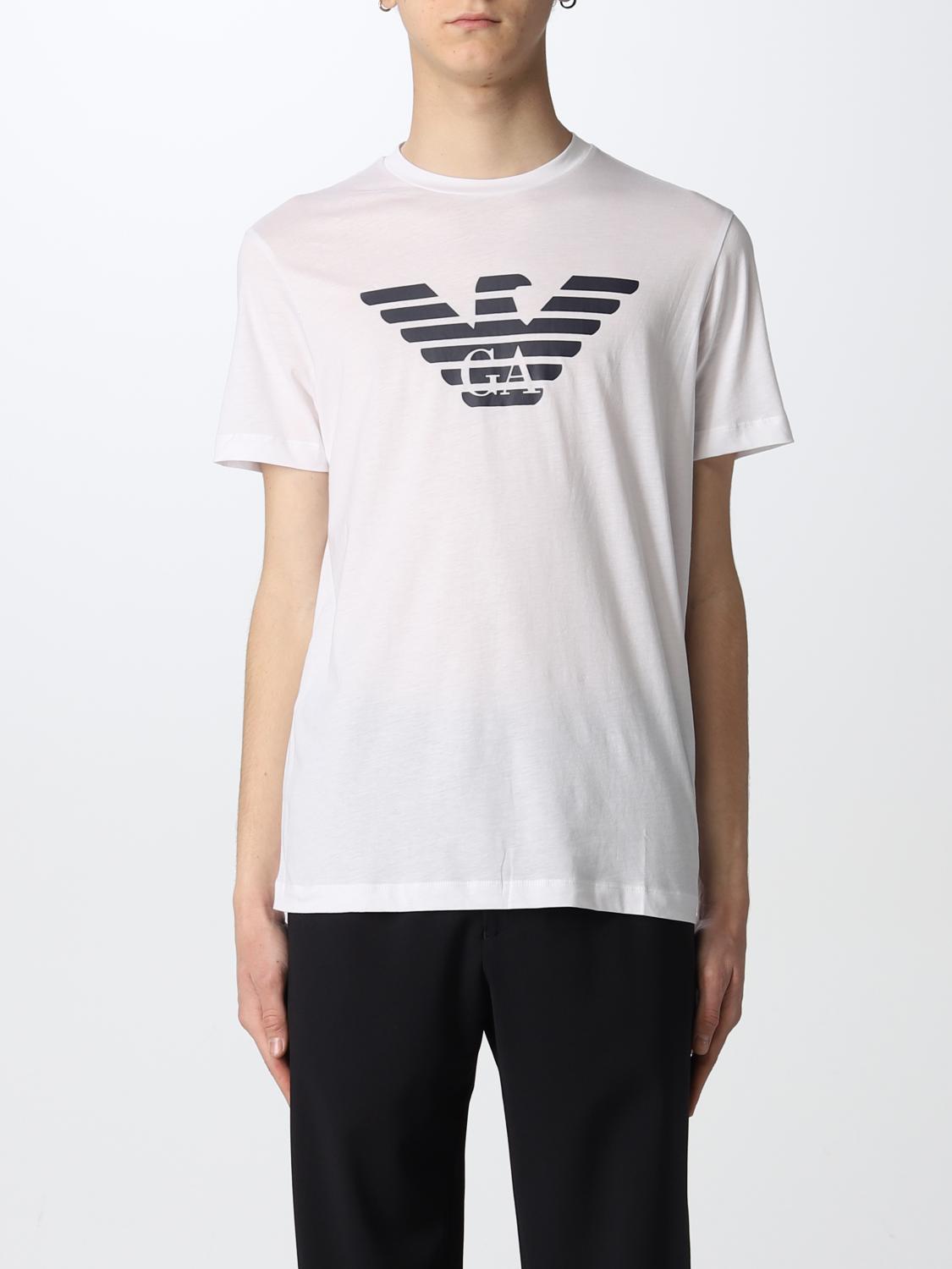 EMPORIO ARMANI T-SHIRT: Emporio Armani cotton T-shirt, White - Img 1