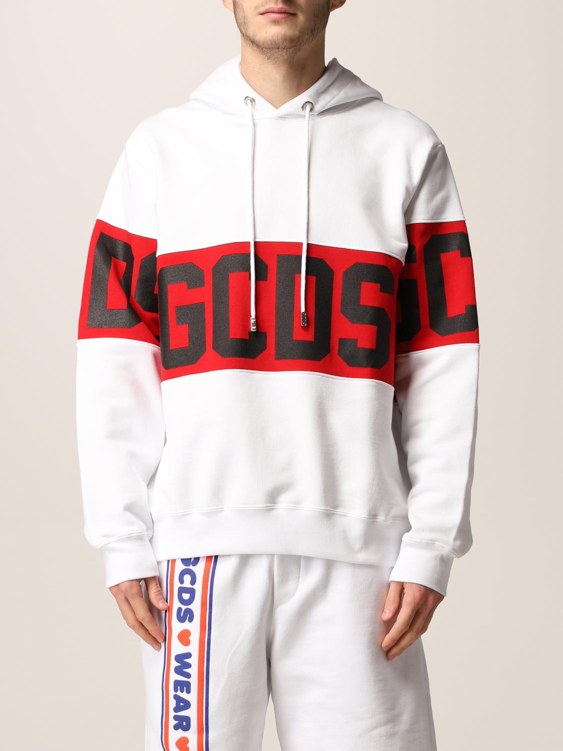 GCDS SWEATSHIRT: GCDS Herren Sweatshirt, Weiß - Img 1