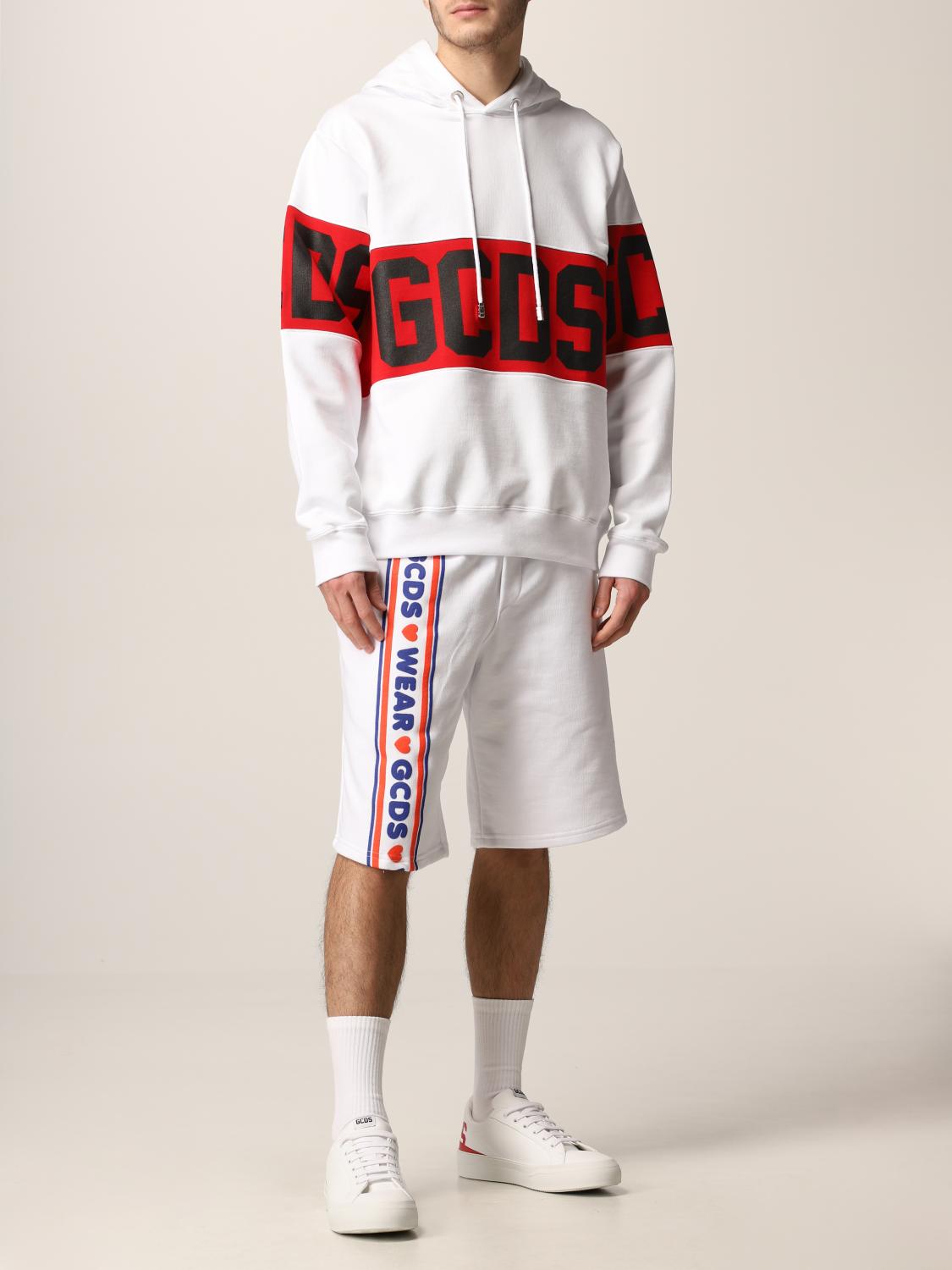 GCDS SWEATSHIRT: GCDS Herren Sweatshirt, Weiß - Img 2