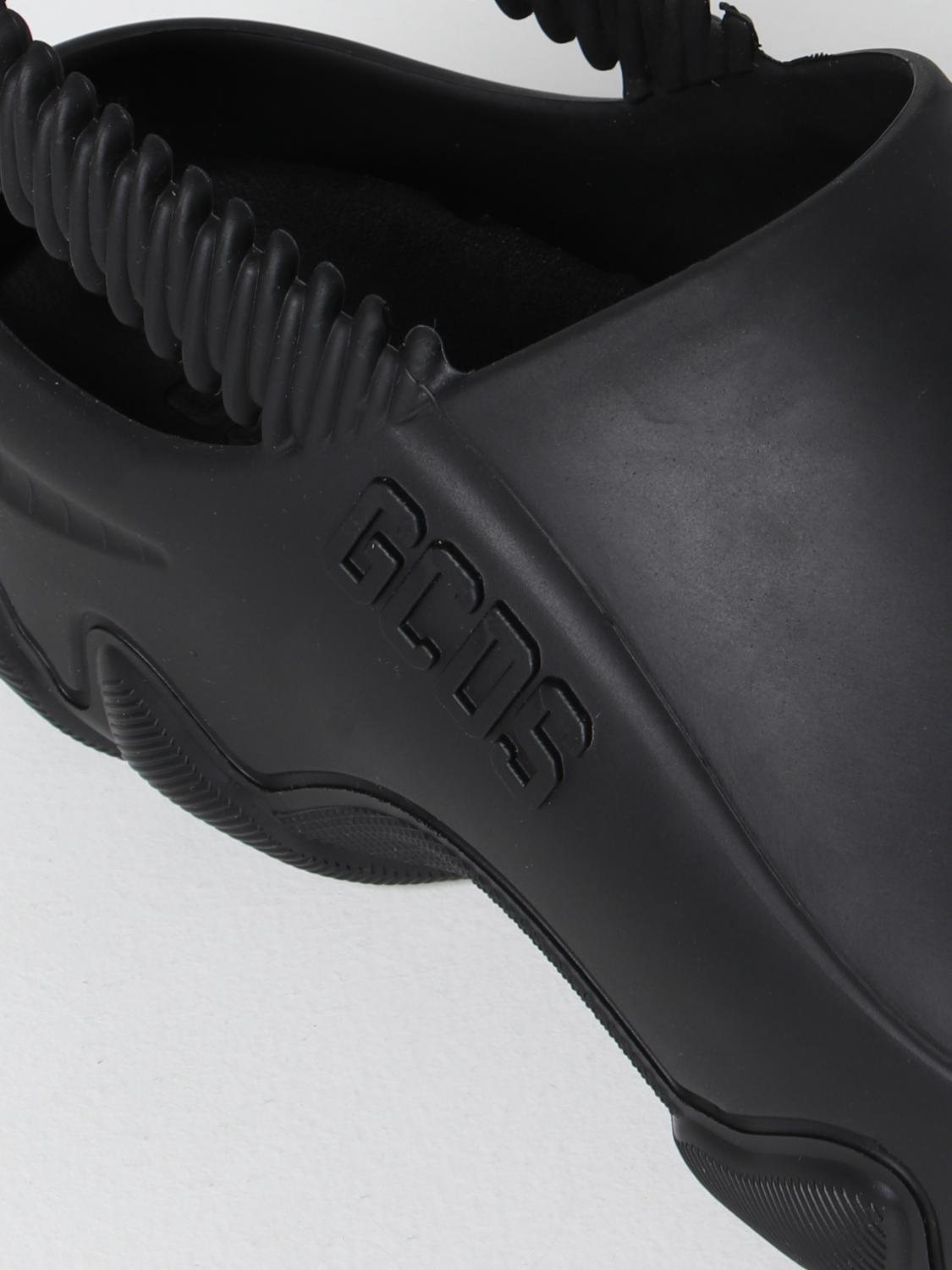 GCDS: Ibex rubber sandals - Black | GCDS shoes SS22M470001