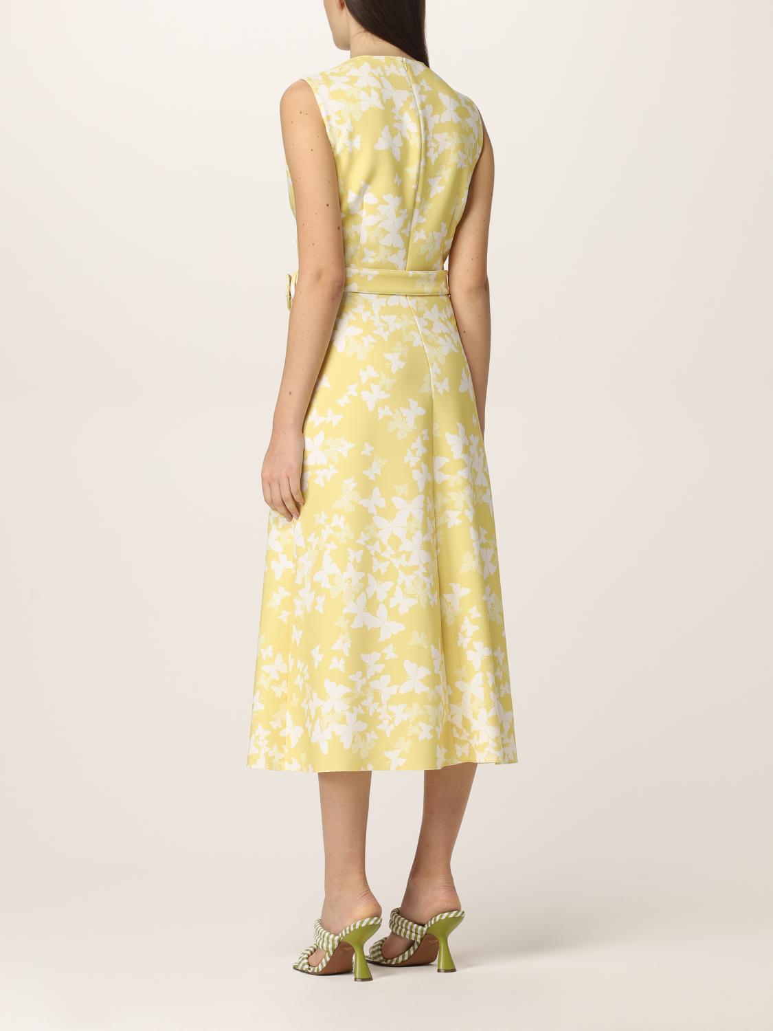 red valentino gold dress cady with butterfly prints - Yellow men watch