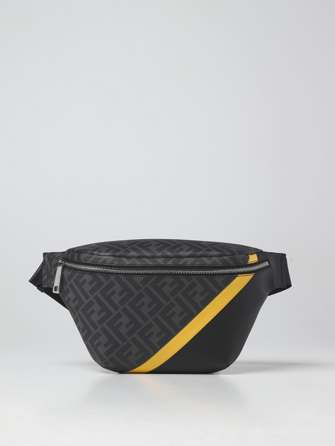 Sac Banane Fendi Homme FENDI: Sac Homme Noir Sac Banane Fendi