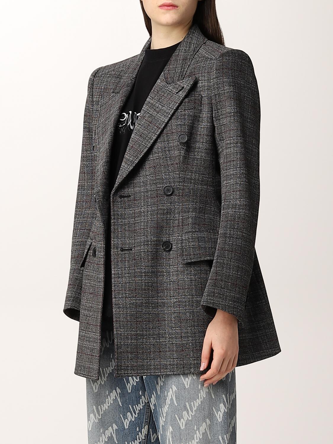 アウターその他 BALENCIAGA Woman Blazer Grey 751752TOU90 1240 Balenciaga Outlet: Blazer woman - Grey | Balenciaga blazer
