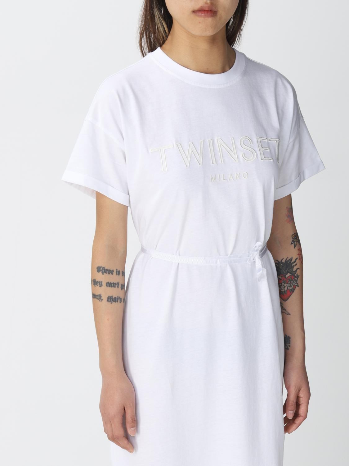 TWINSET VESTIDO: Vestido mujer Twin Set, Blanco - Img 3