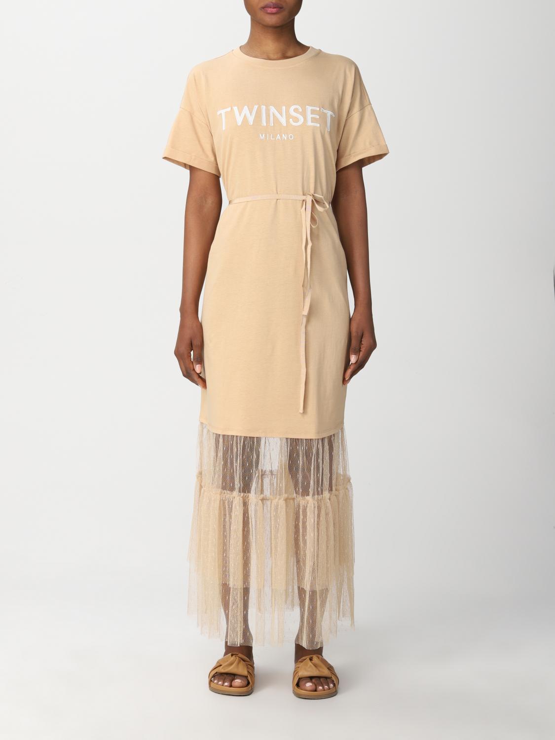 TWINSET VESTIDO: Vestido mujer Twin Set, Arena - Img 1