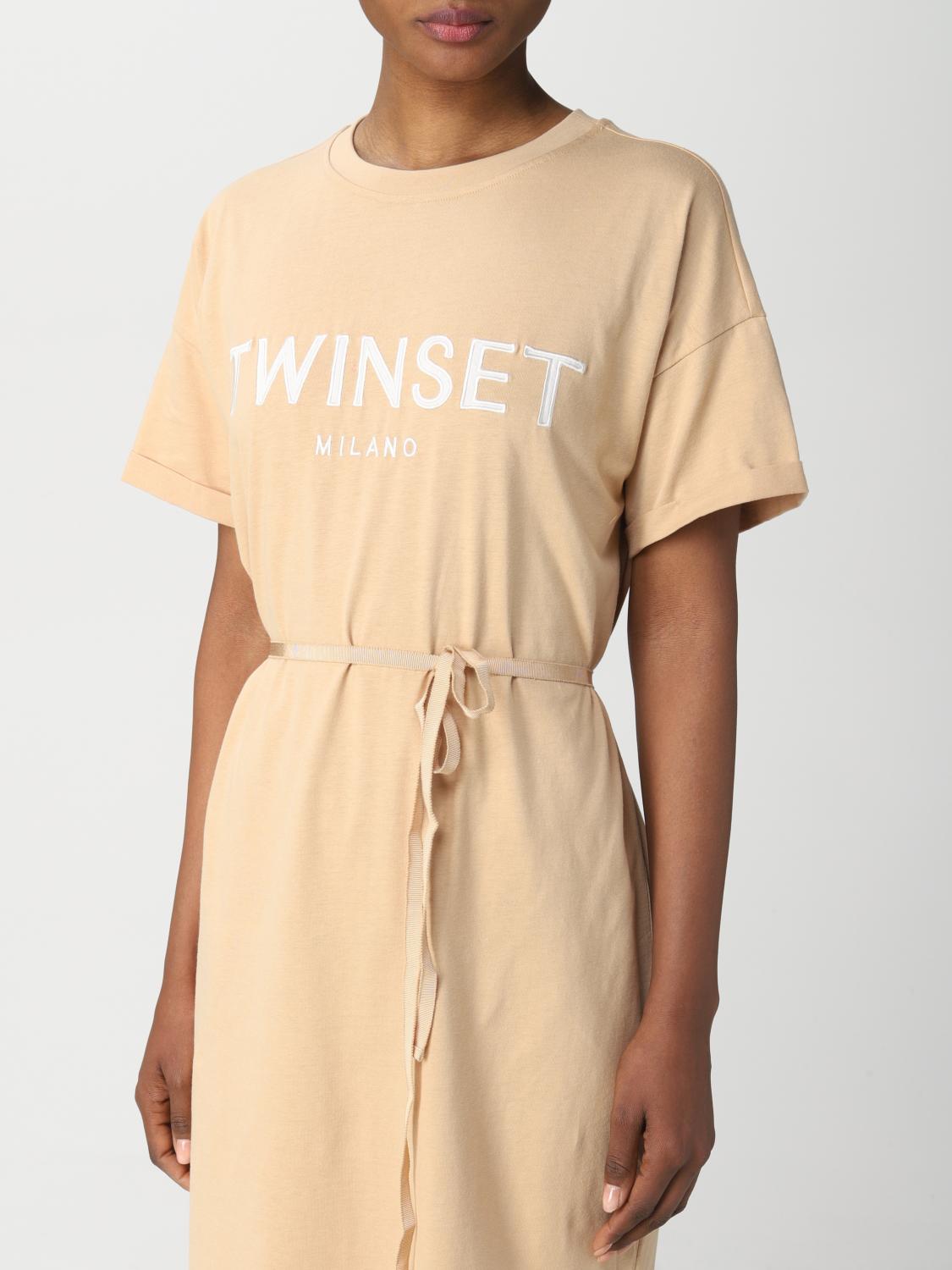 TWINSET VESTIDO: Vestido mujer Twin Set, Arena - Img 3