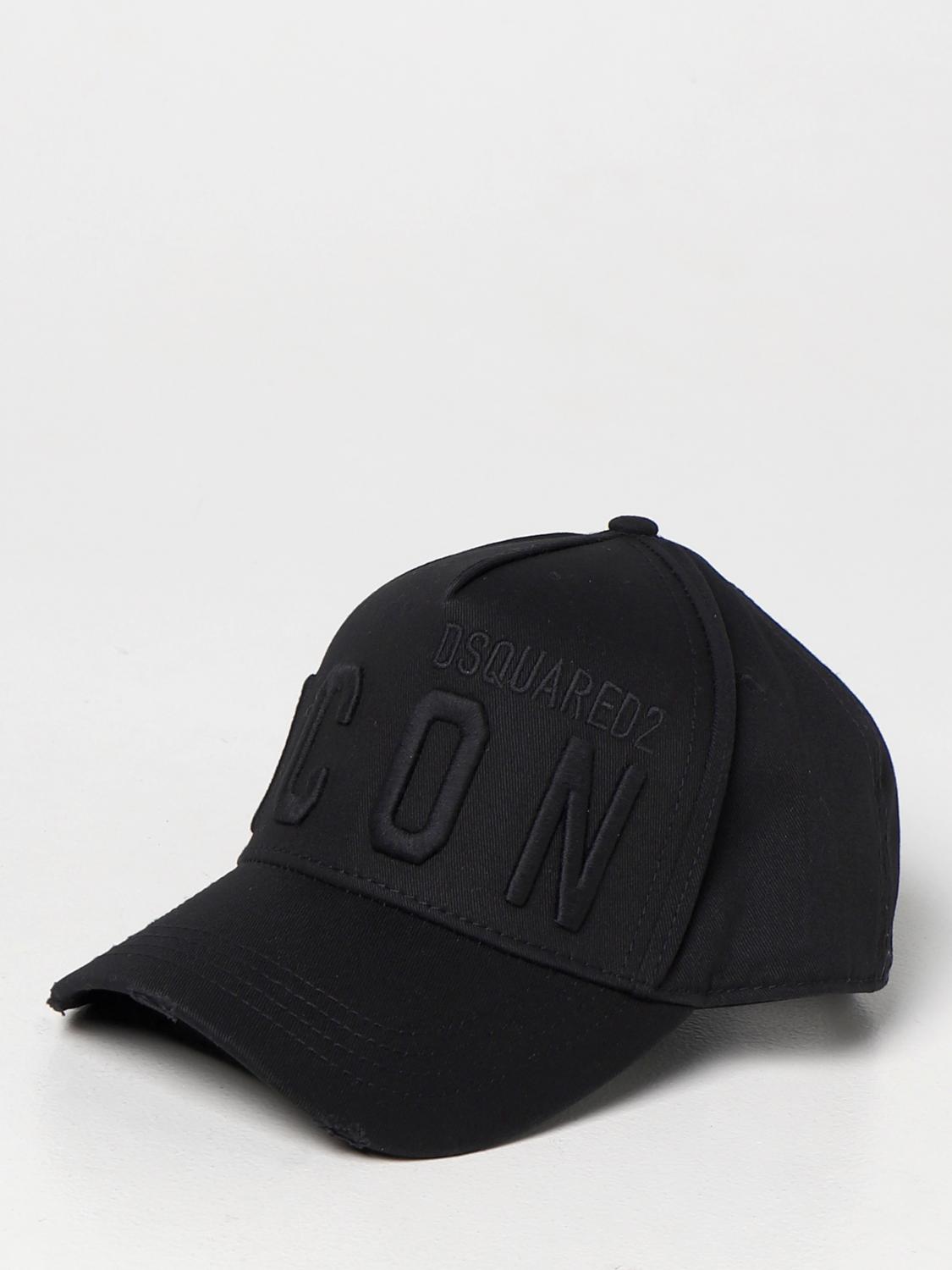 DSQUARED2 모자: 모자 남성 Dsquared2, 블랙 1 - Img 1