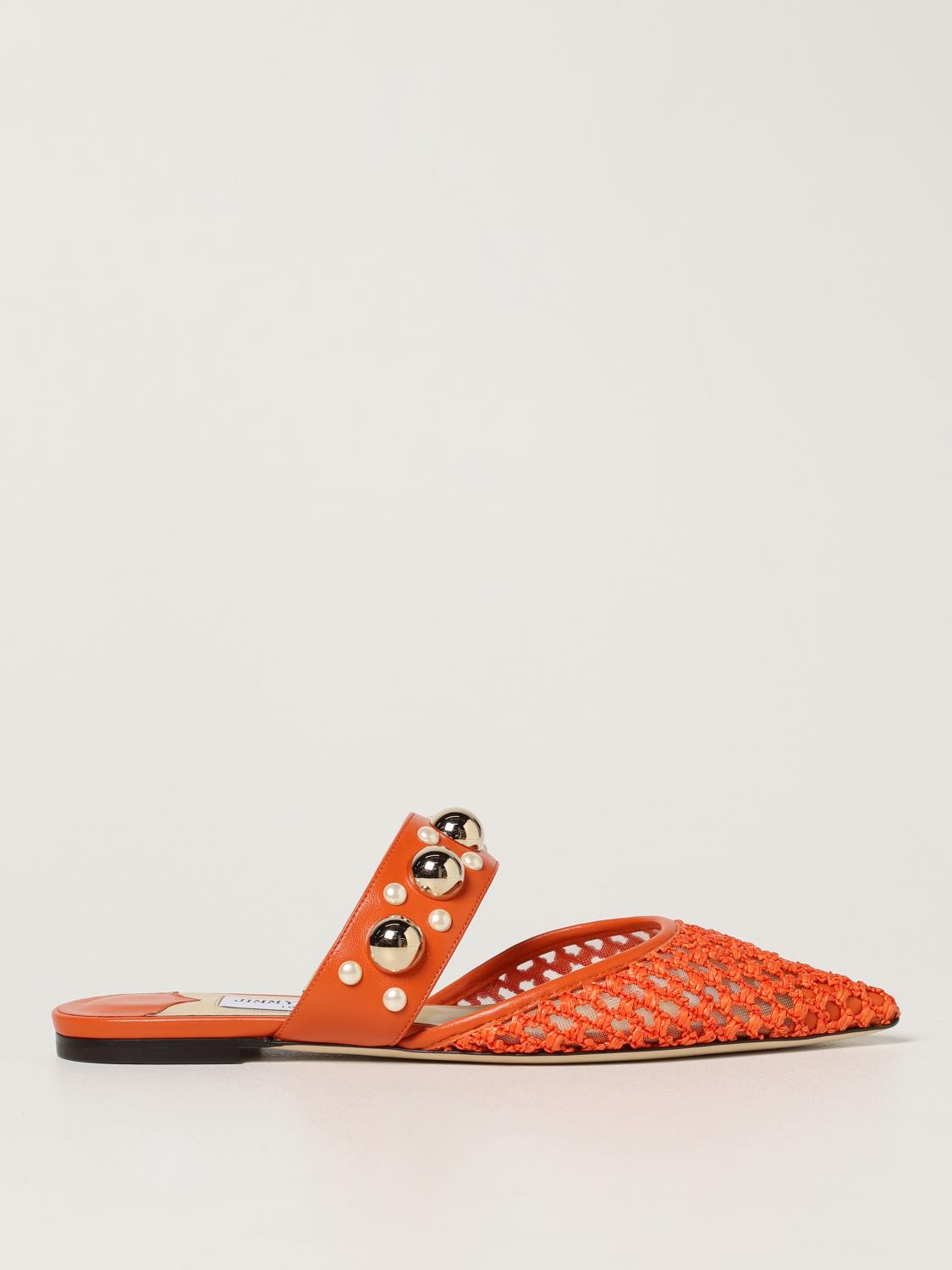 Jimmy Choo オレンジ フラットシューズ オレンジ系 Jimmy Choo(ジミーチュウ) フラットシューズ - Shoes
