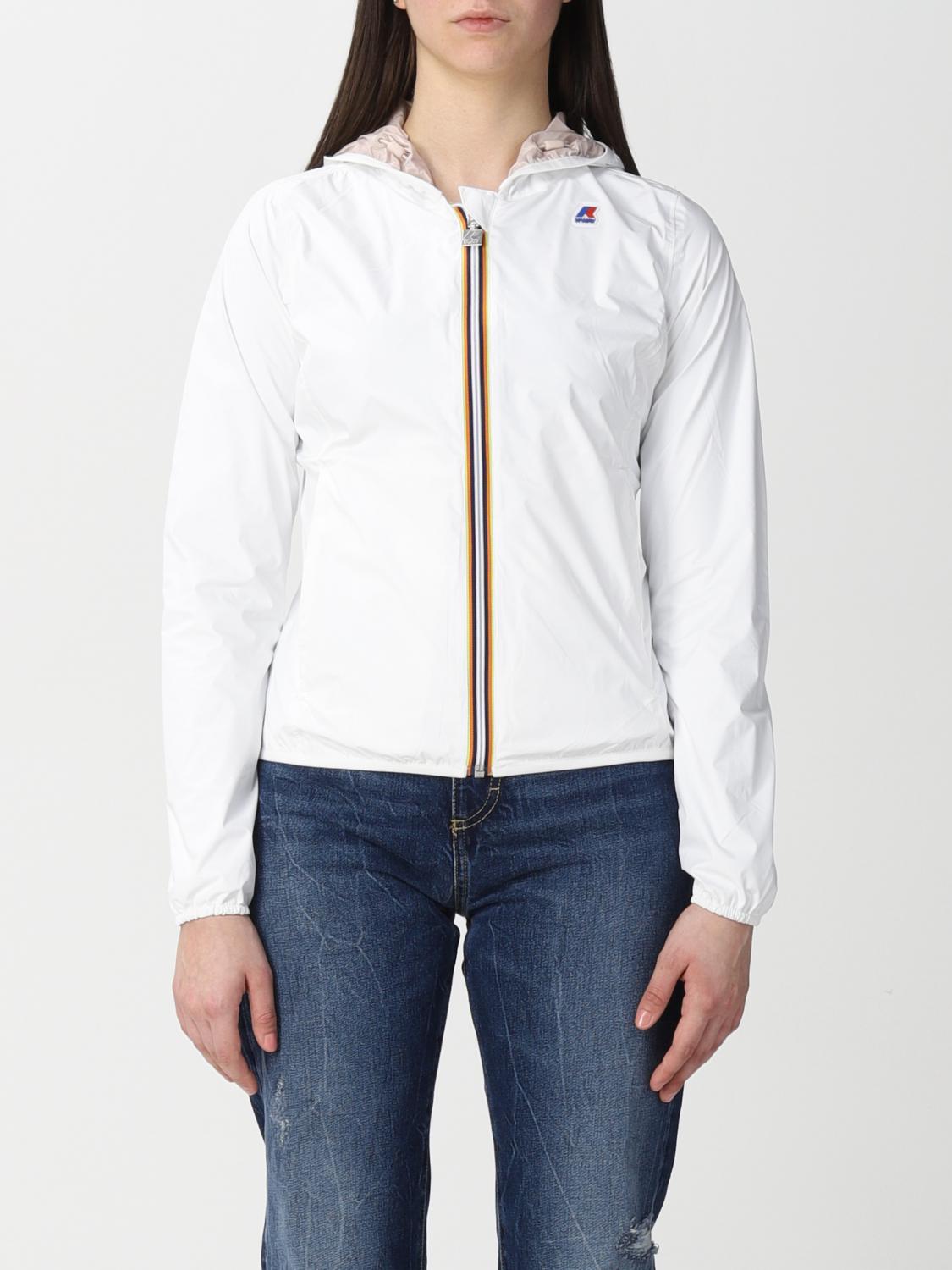 K-WAY CHAQUETA: Chaqueta mujer K-way, Blanco 1 - Img 1