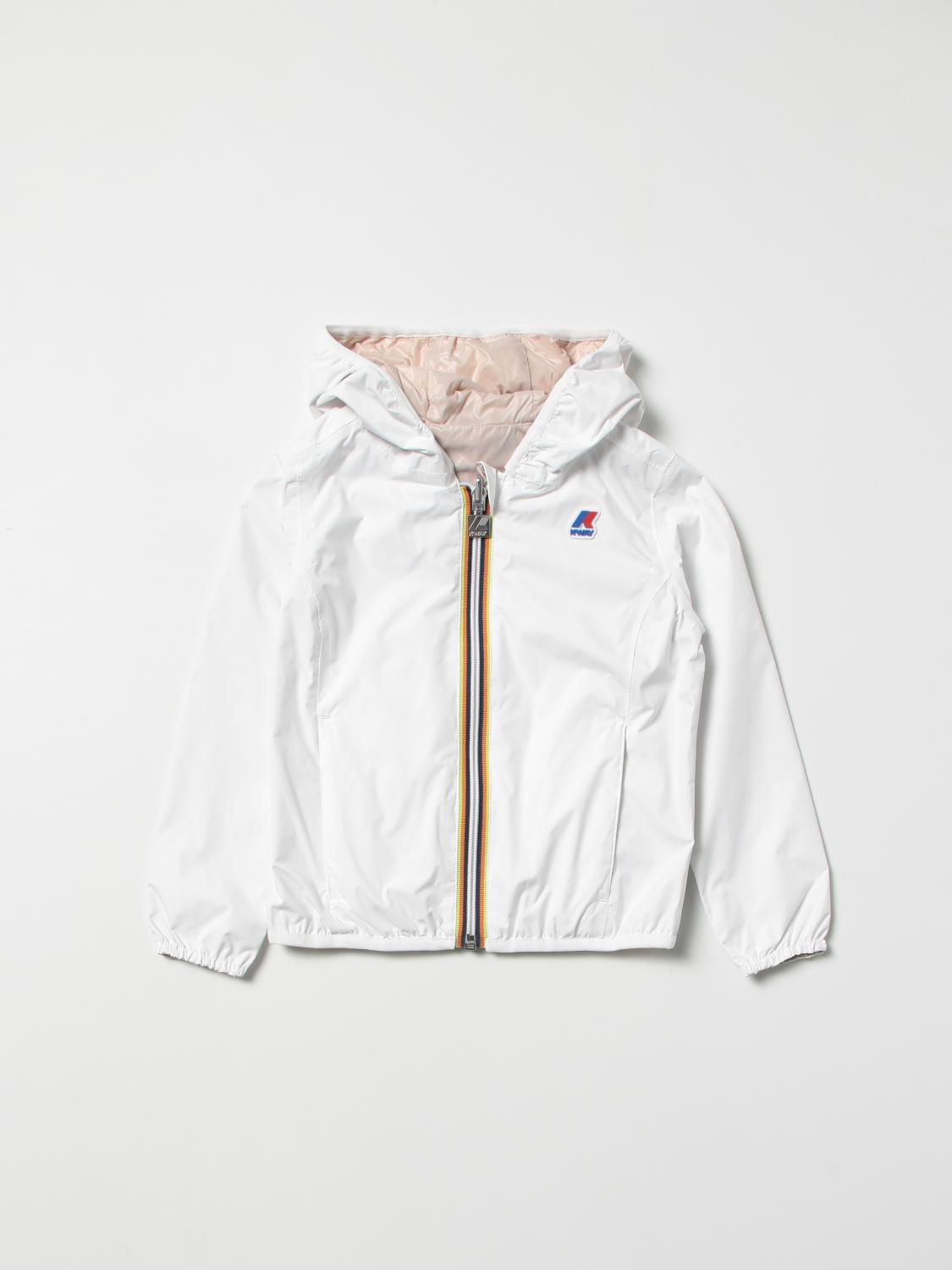 K-WAY JACKET: Jacket kids K-way, White - Img 1