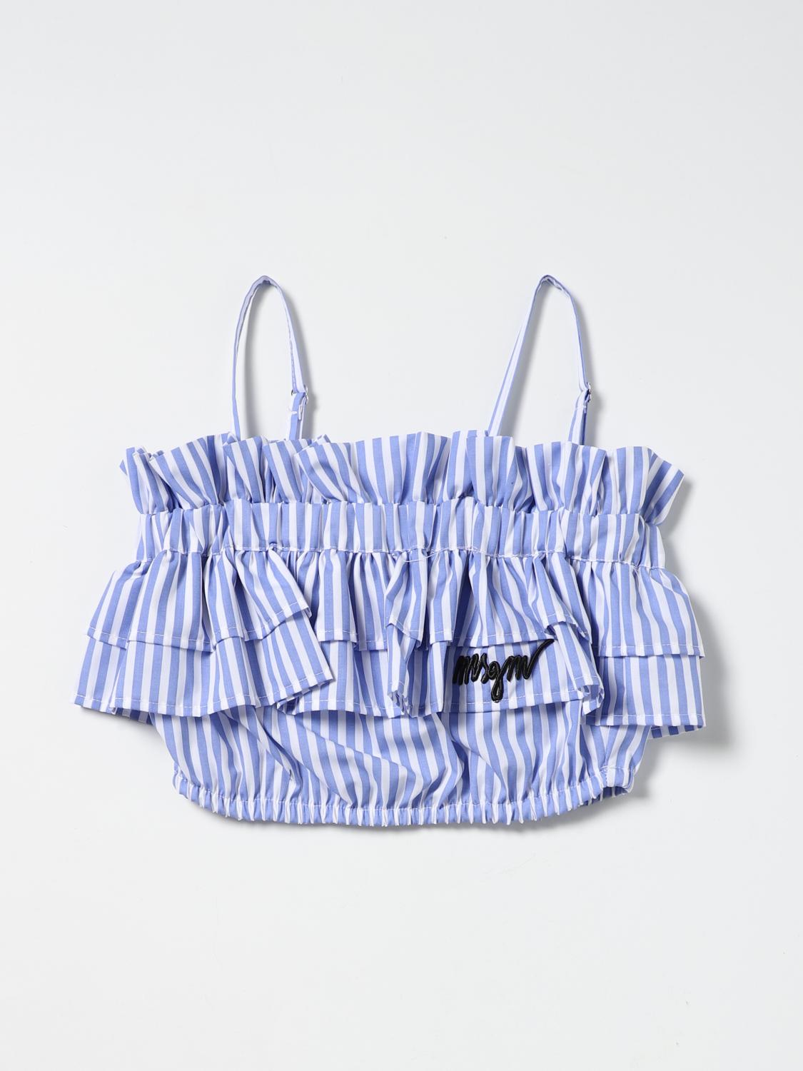 MSGM KIDS TOP: MSGM Kids Mädchen Top, Hellblau - Img 1