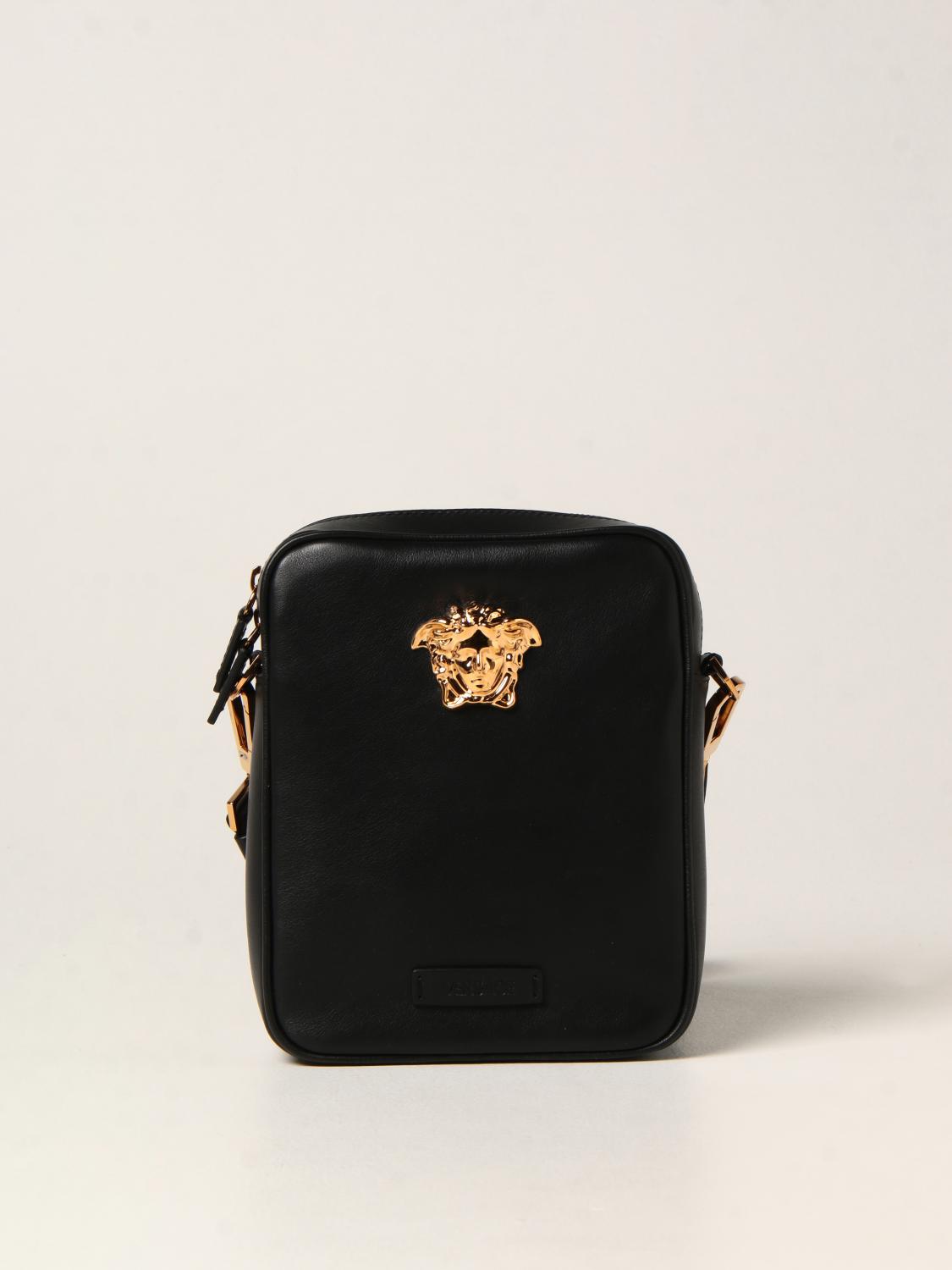 VERSACE: Sac homme Noir Sacoche Versace 1000721DVT8ME en ligne