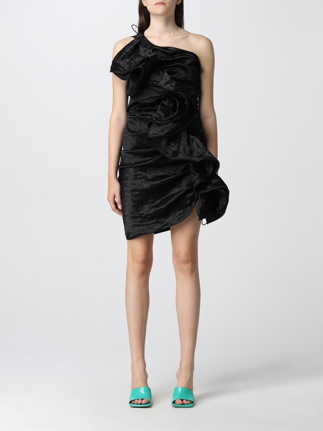 ワンピース BOTTEGA VENETA Women Dresses 701719 V1XW0 1000 Black BOTTEGA VENETA: Salon 03 one-shoulder dress - Black