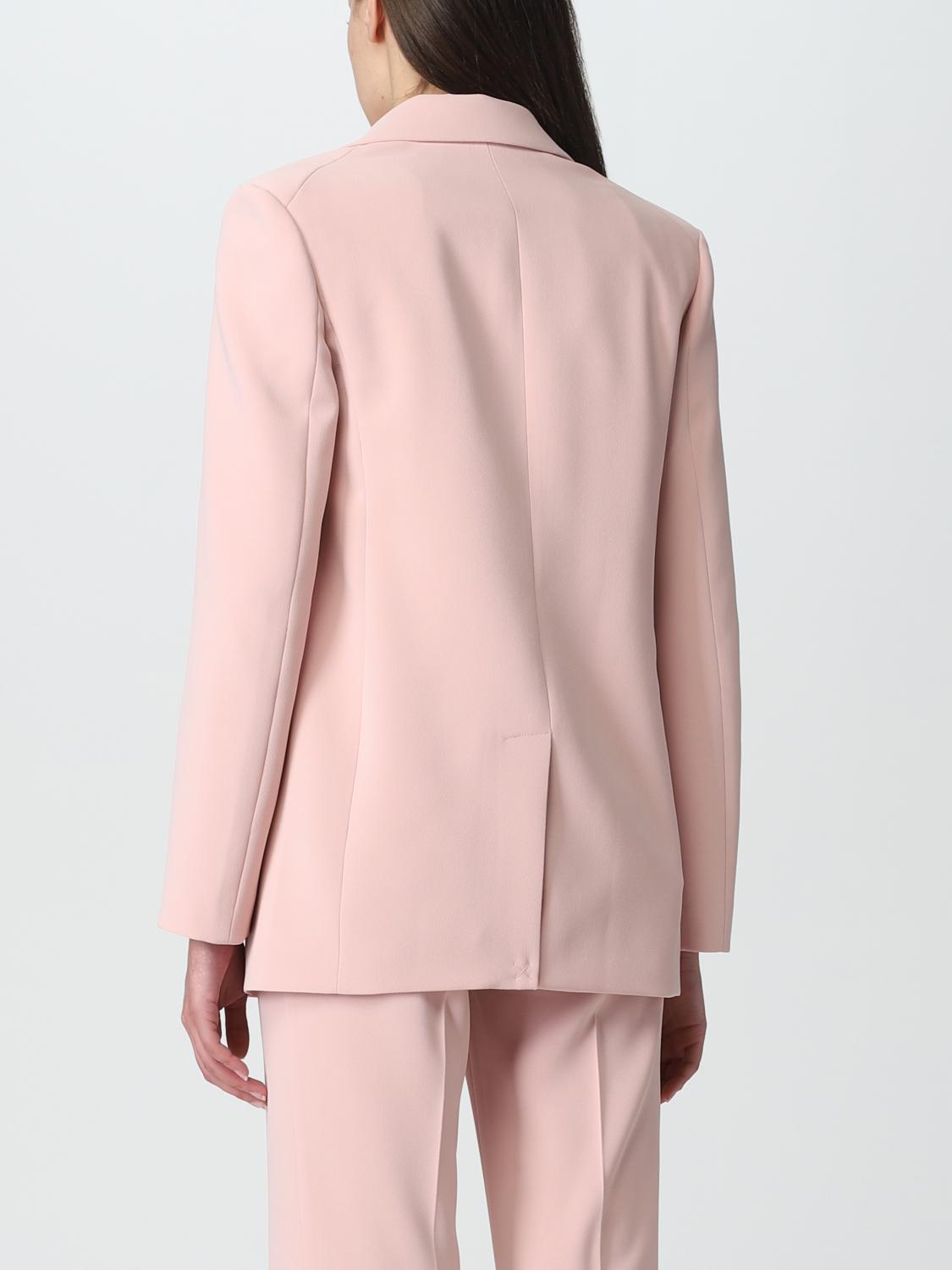 Pinko single-breasted blazer with back slit - Pink | 1G17A07624