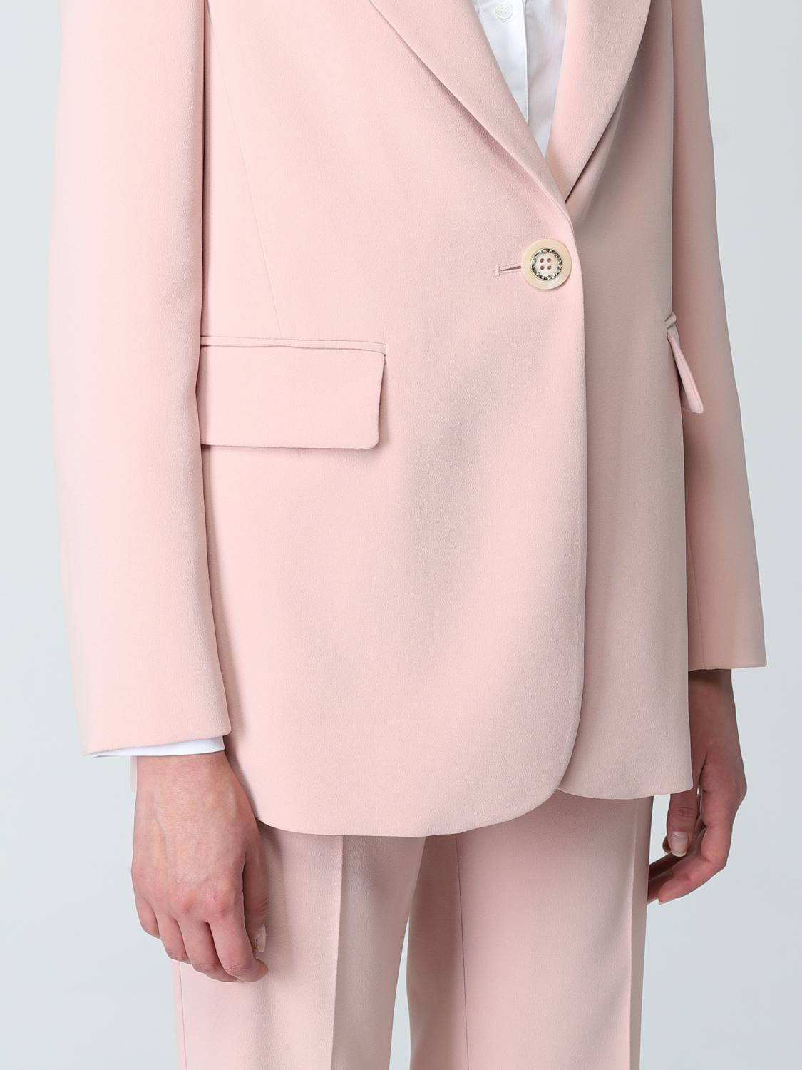 Pinko single-breasted blazer with back slit - Pink | 1G17A07624
