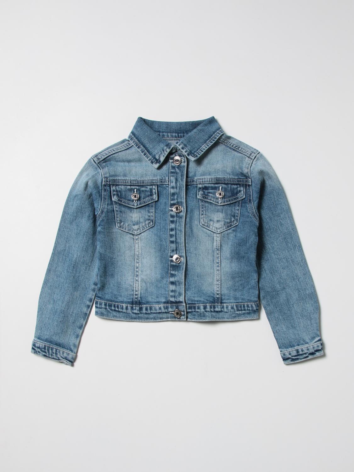 TWINSET JACKET: Twinset denim and lace jacket, Denim - Img 1