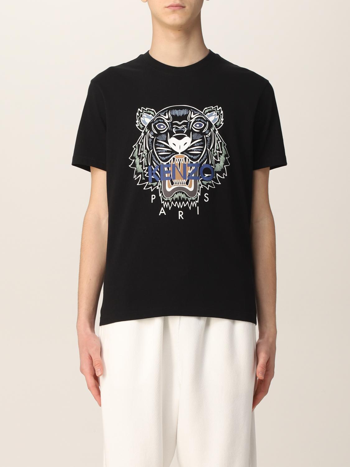 KENZOTシャツ KENZO (ケンゾー) タイガープリント クルーネック 半袖 Tシャツ