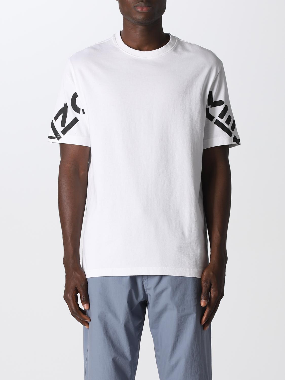 T shirt kenzo homme blanc on sale