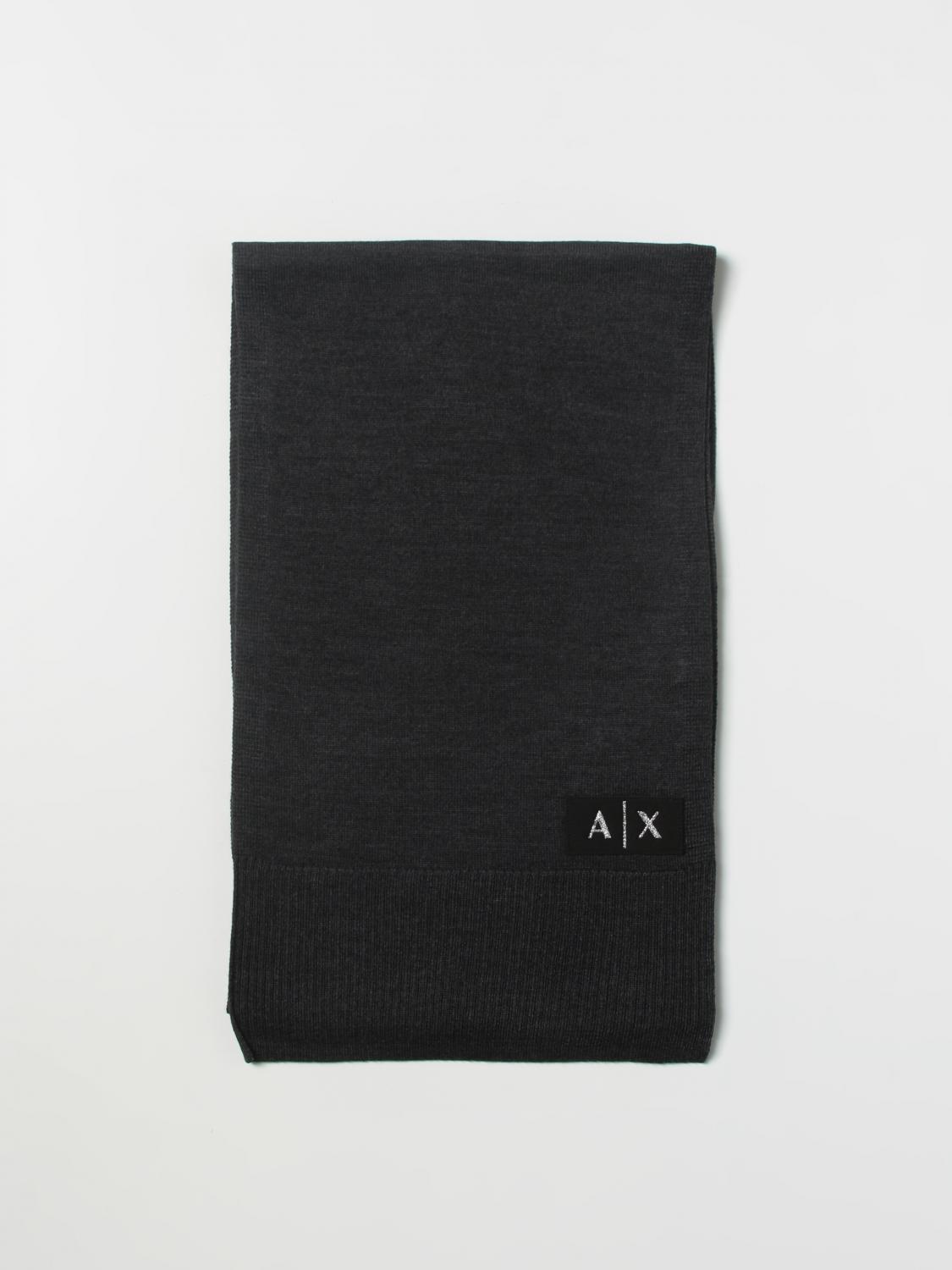 ARMANI EXCHANGE SCIARPA: Sciarpa Armani Exchange con logo, Grigio - Img 1