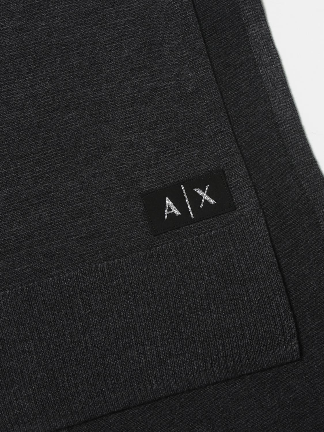 ARMANI EXCHANGE SCIARPA: Sciarpa Armani Exchange con logo, Grigio - Img 3