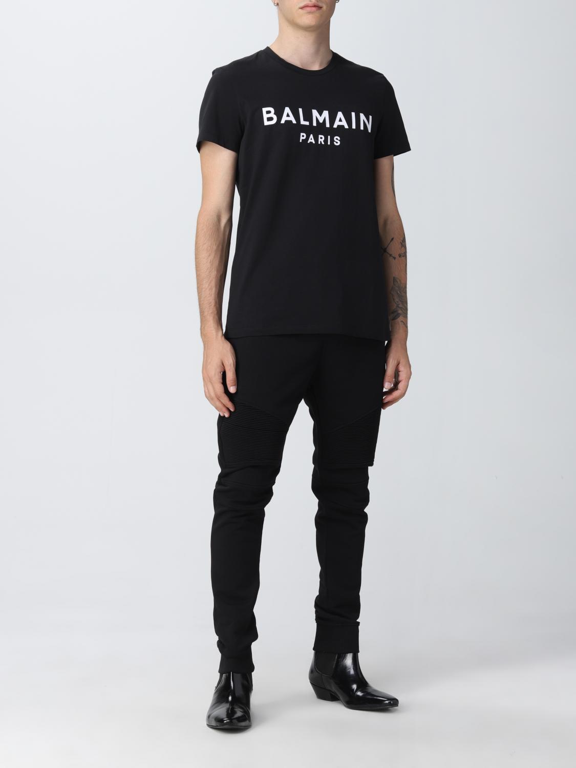 BALMAIN T-SHIRT: T-shirt men Balmain, Black - Img 2