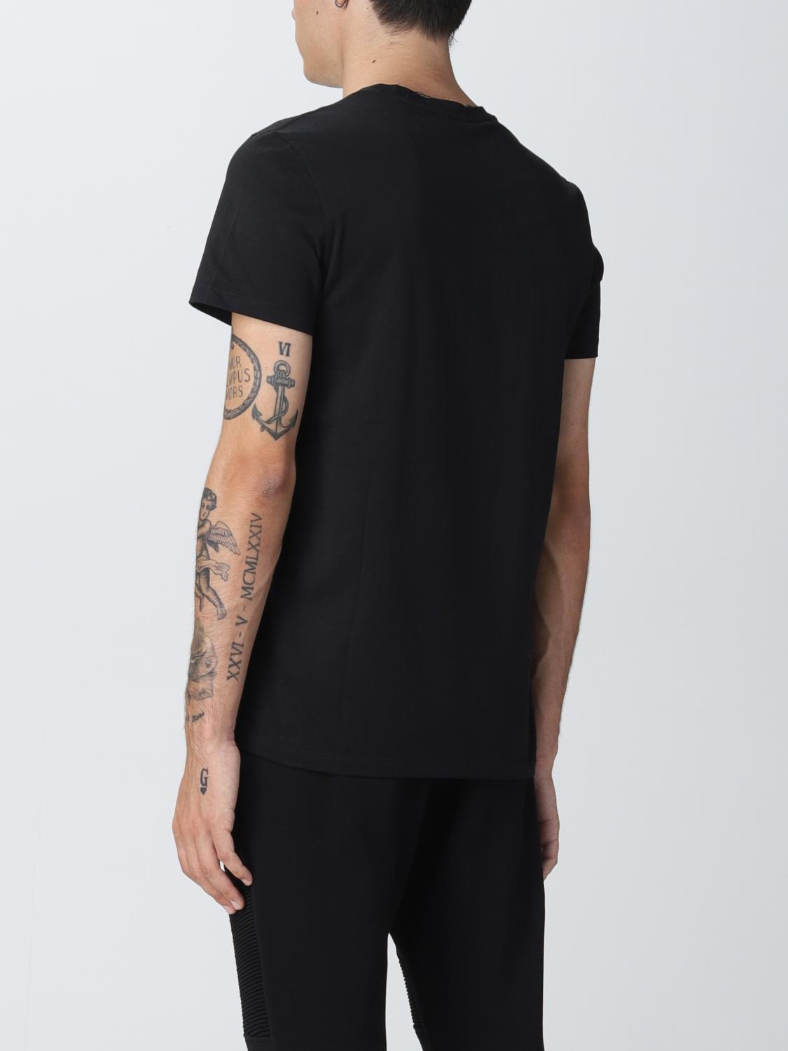BALMAIN T-SHIRT: T-shirt men Balmain, Black - Img 3