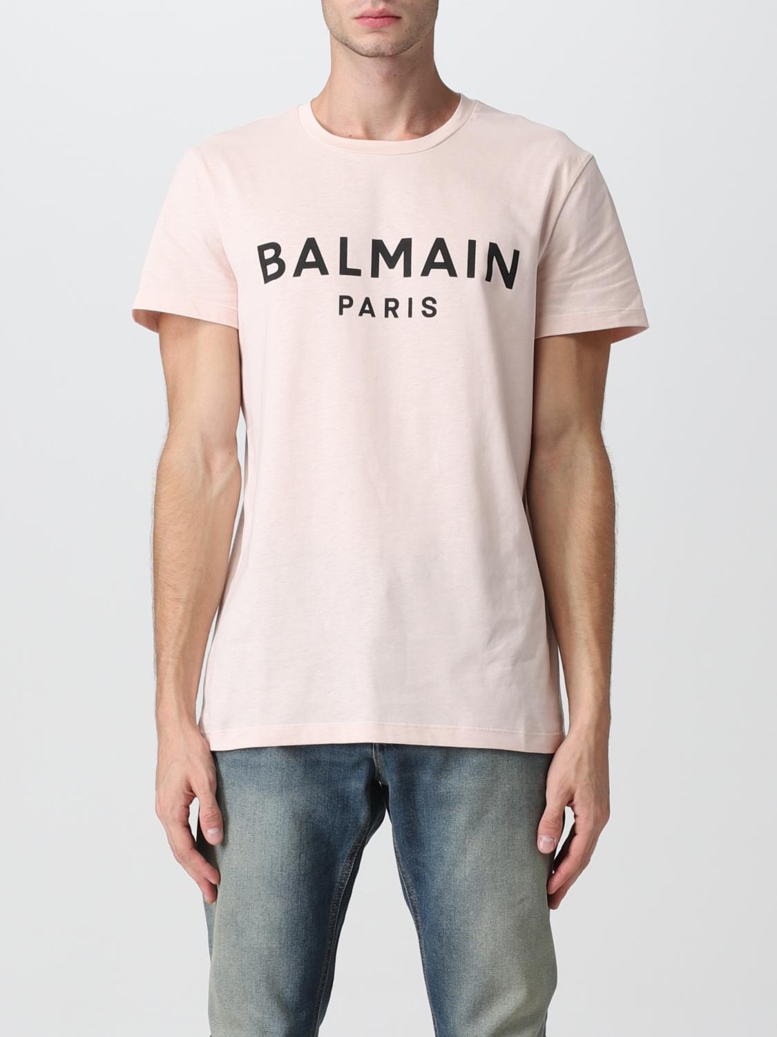 BALMAIN CAMISETA: Camiseta hombre Balmain, Rosa - Img 1