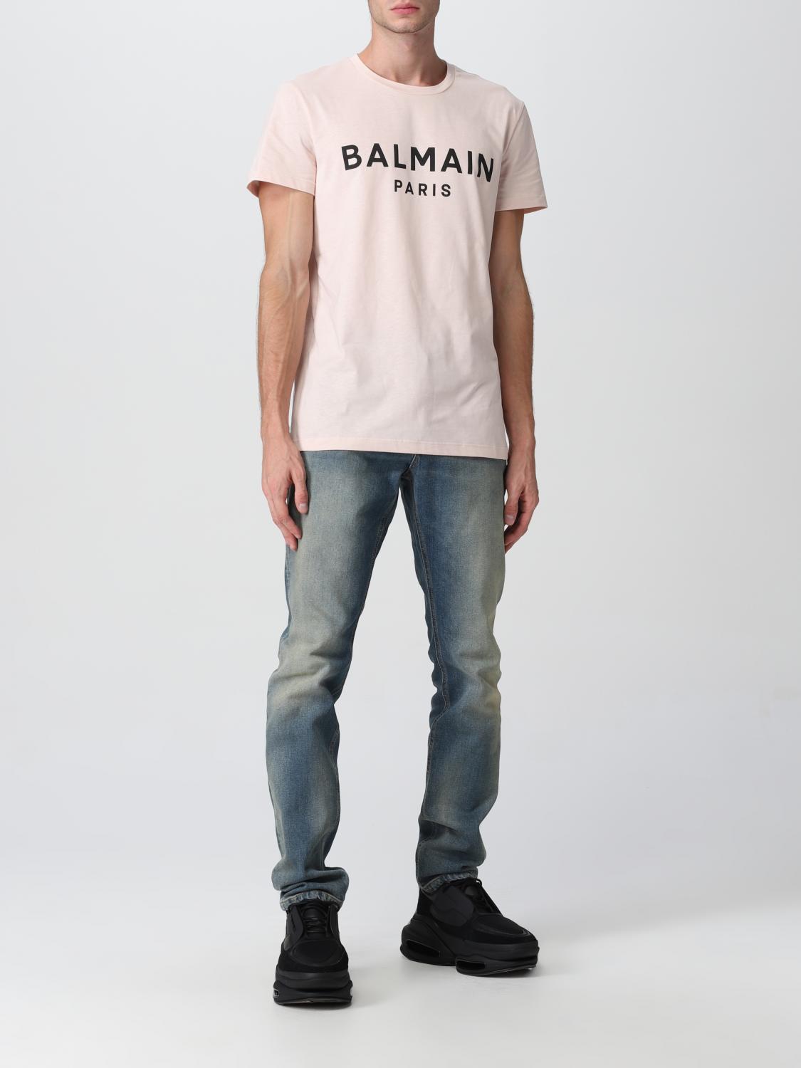 BALMAIN CAMISETA: Camiseta hombre Balmain, Rosa - Img 2