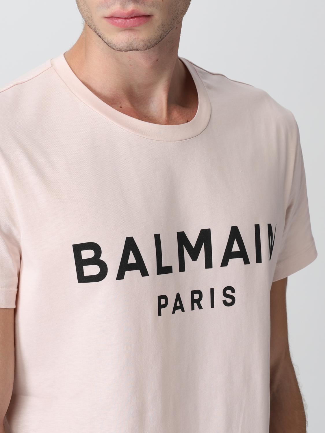 BALMAIN CAMISETA: Camiseta hombre Balmain, Rosa - Img 5