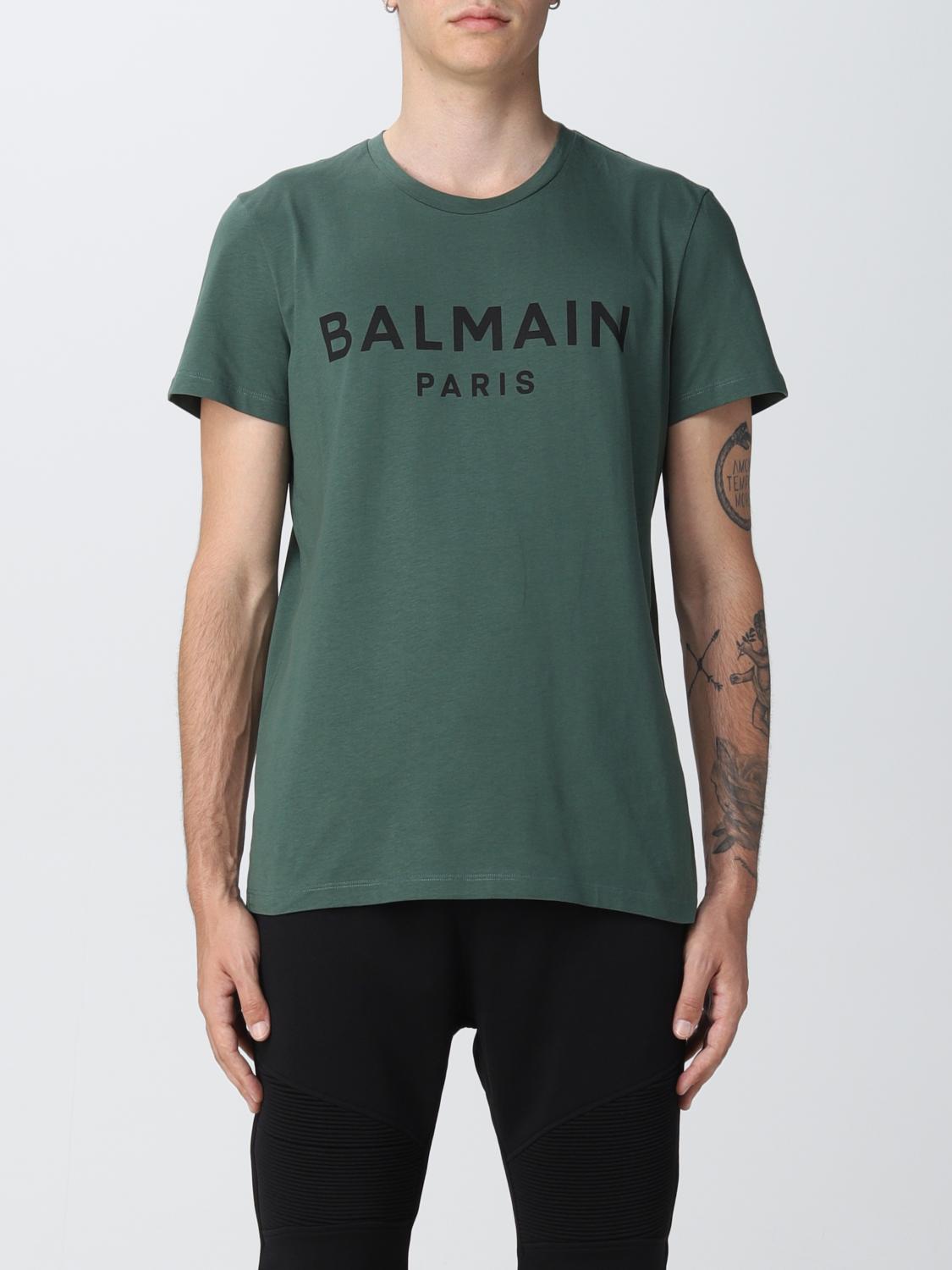 BALMAIN CAMISETA: Camiseta hombre Balmain, Verde - Img 1