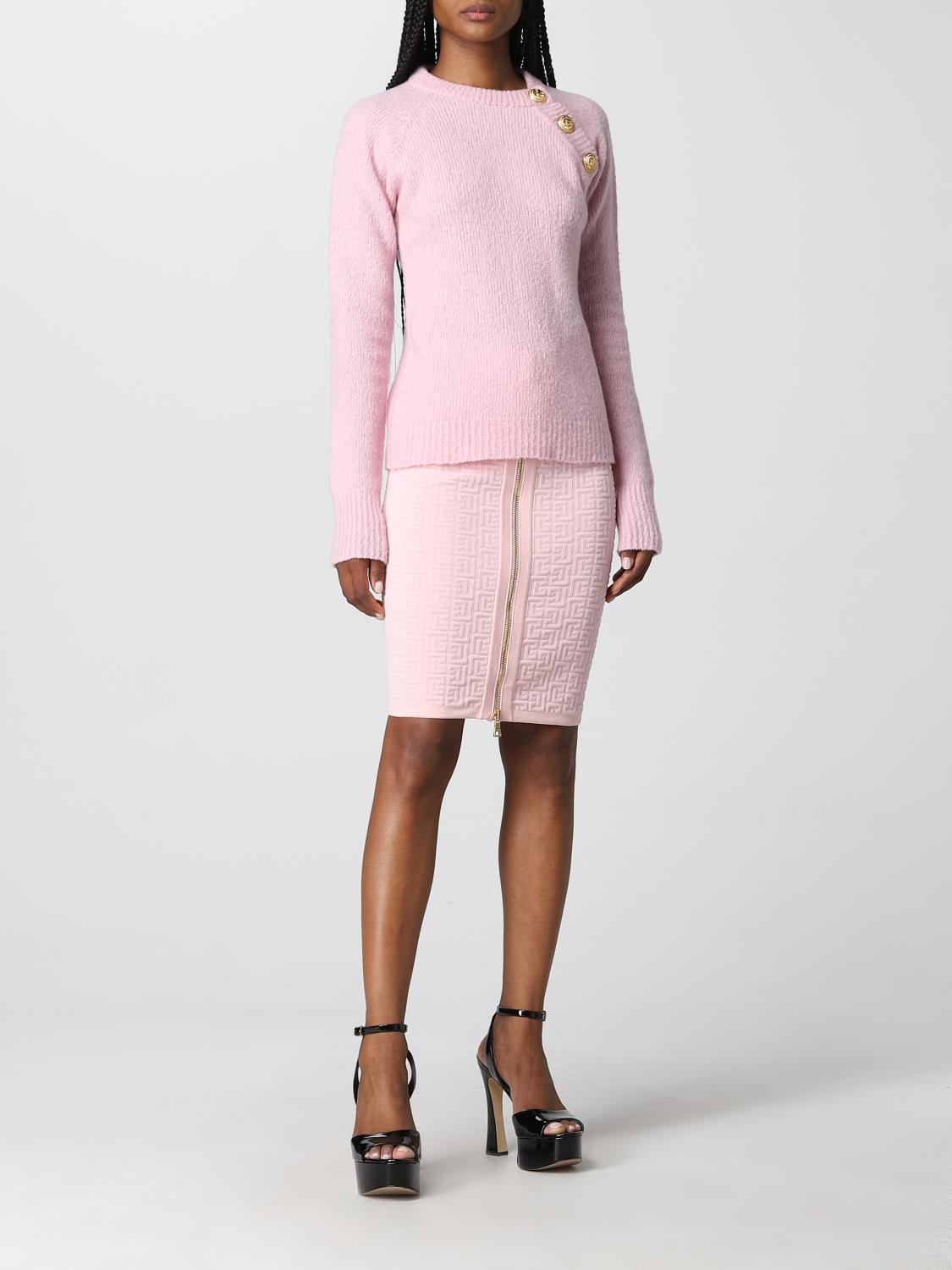 BALMAIN PULLOVER: Balmain Damen Pullover, Pink - Img 2