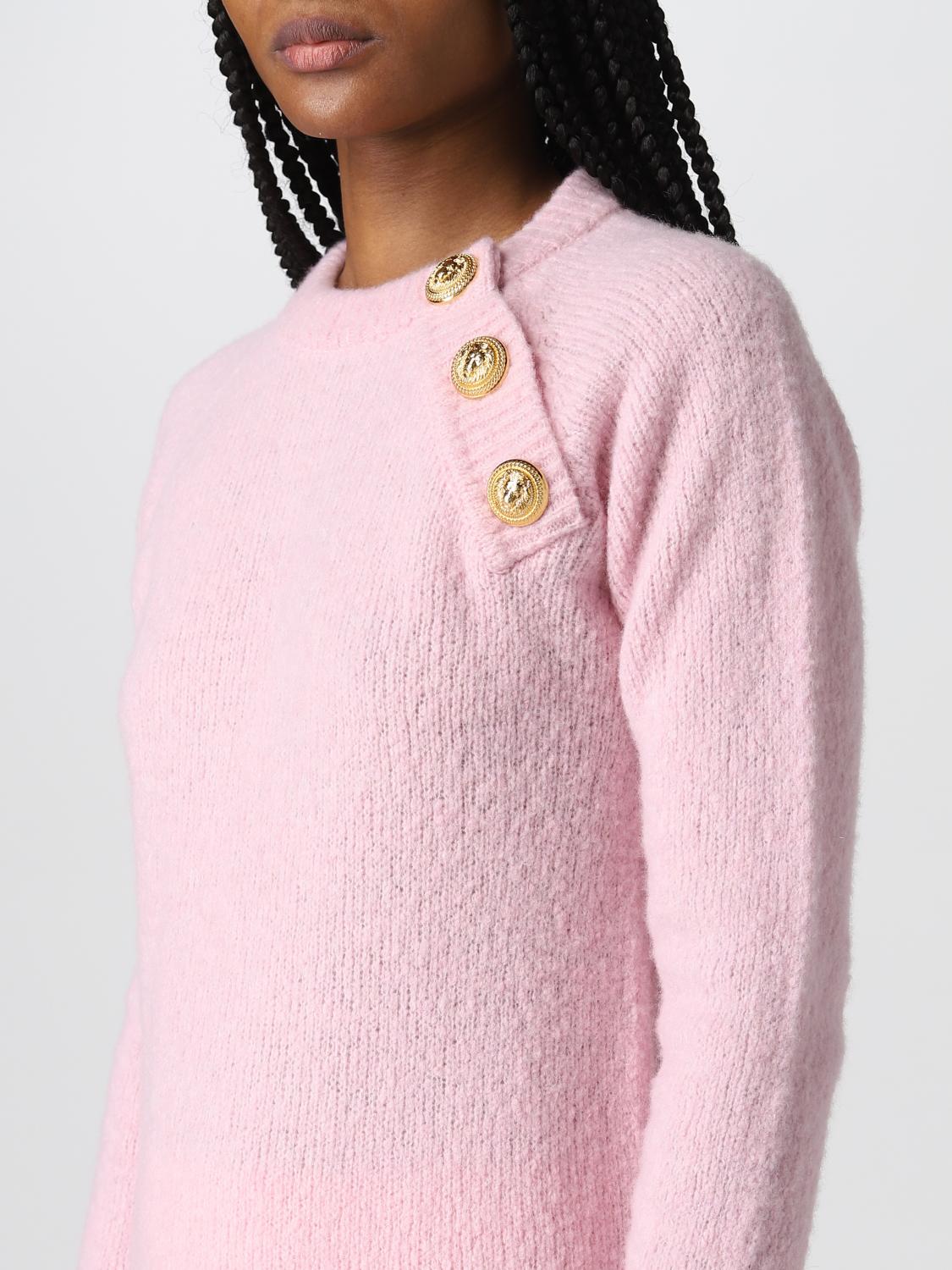 BALMAIN PULLOVER: Balmain Damen Pullover, Pink - Img 4