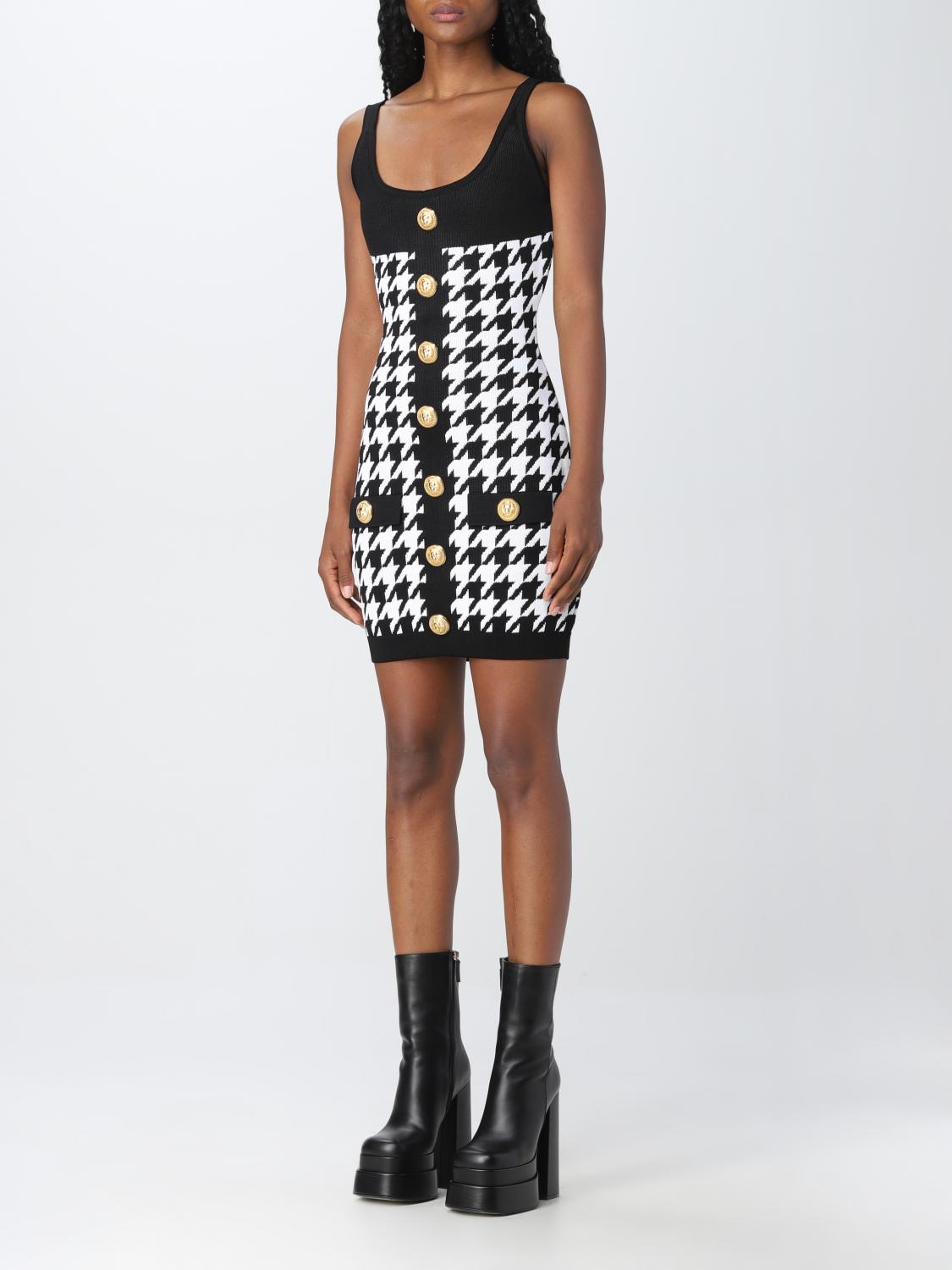 BALMAIN VESTIDO: Vestido mujer Balmain, Negro - Img 3