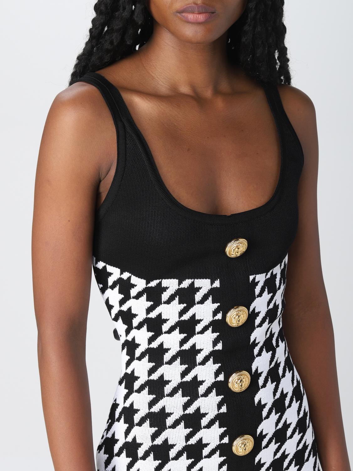 BALMAIN VESTIDO: Vestido mujer Balmain, Negro - Img 4