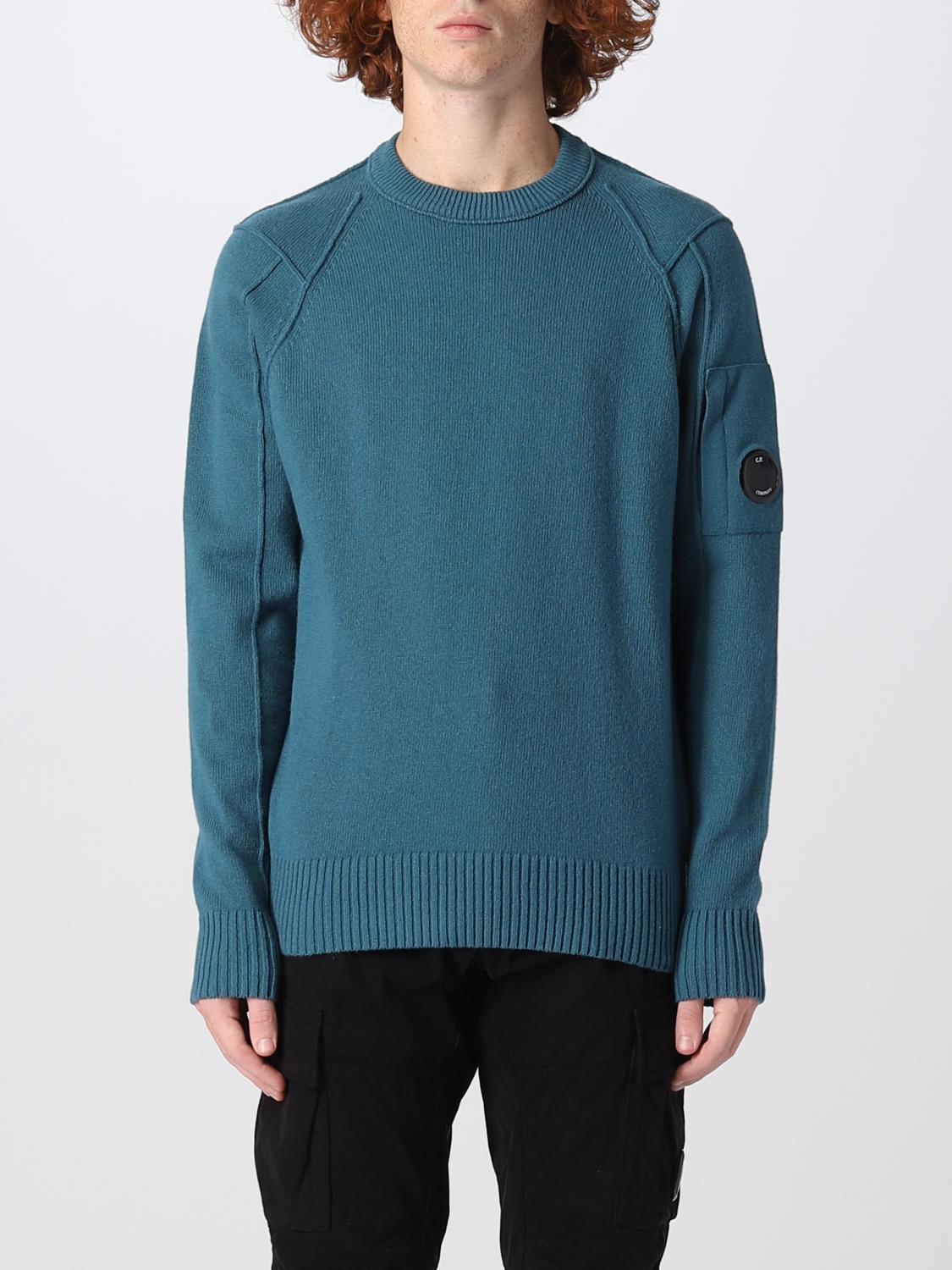 C.P. COMPANY: C.P. Jersey Company in wool blend - Peacock