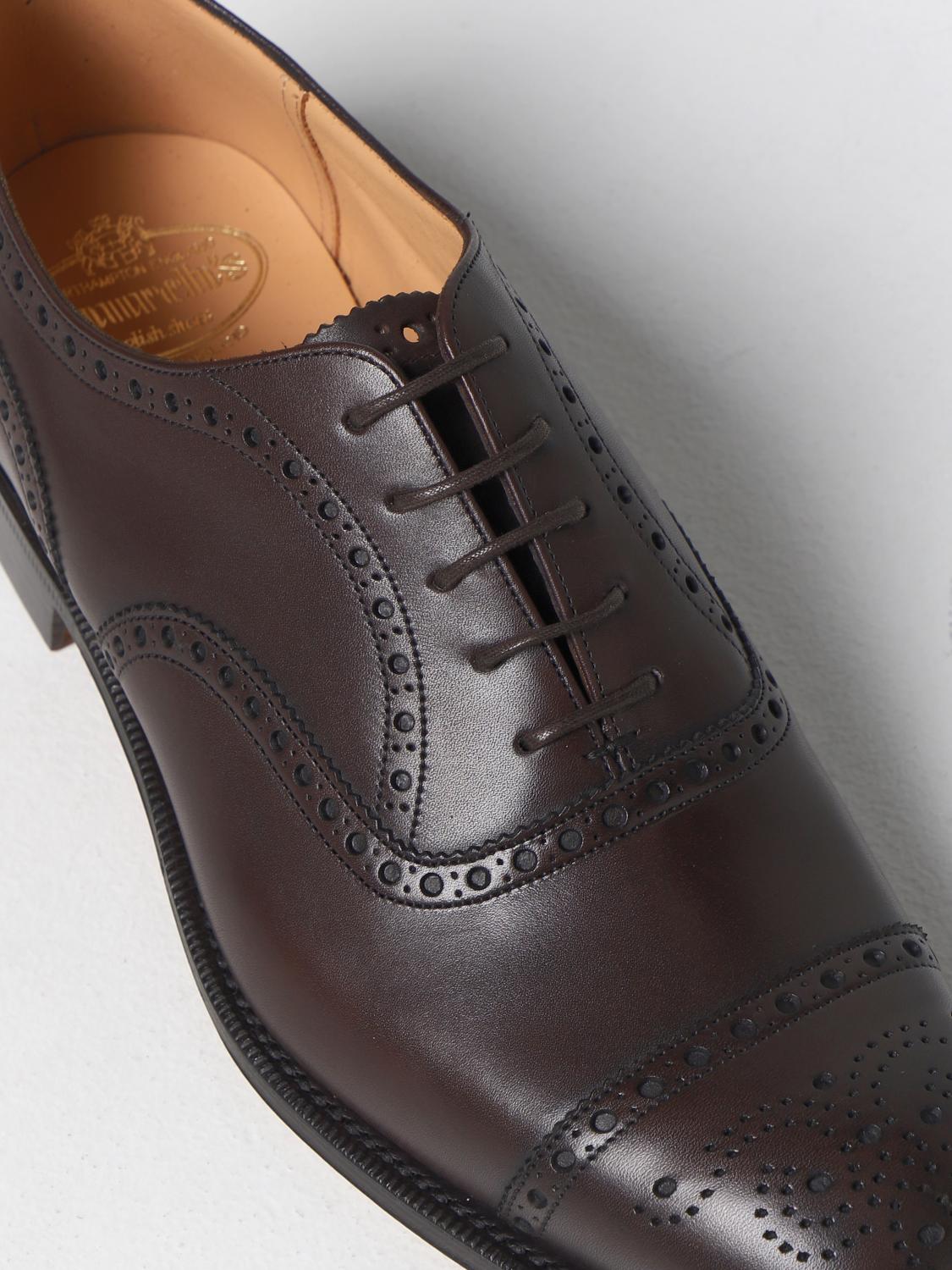 CHURCH'S BROGUE SHOES: Church's Diplomat leather derby shoes, Dark - Img 4