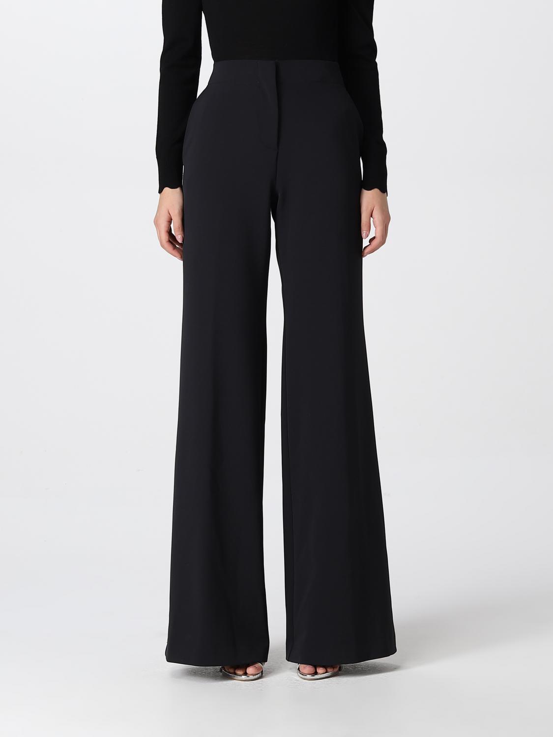 PINKO PANTS: Pinko Dattero trousers in cady, Black - Img 1