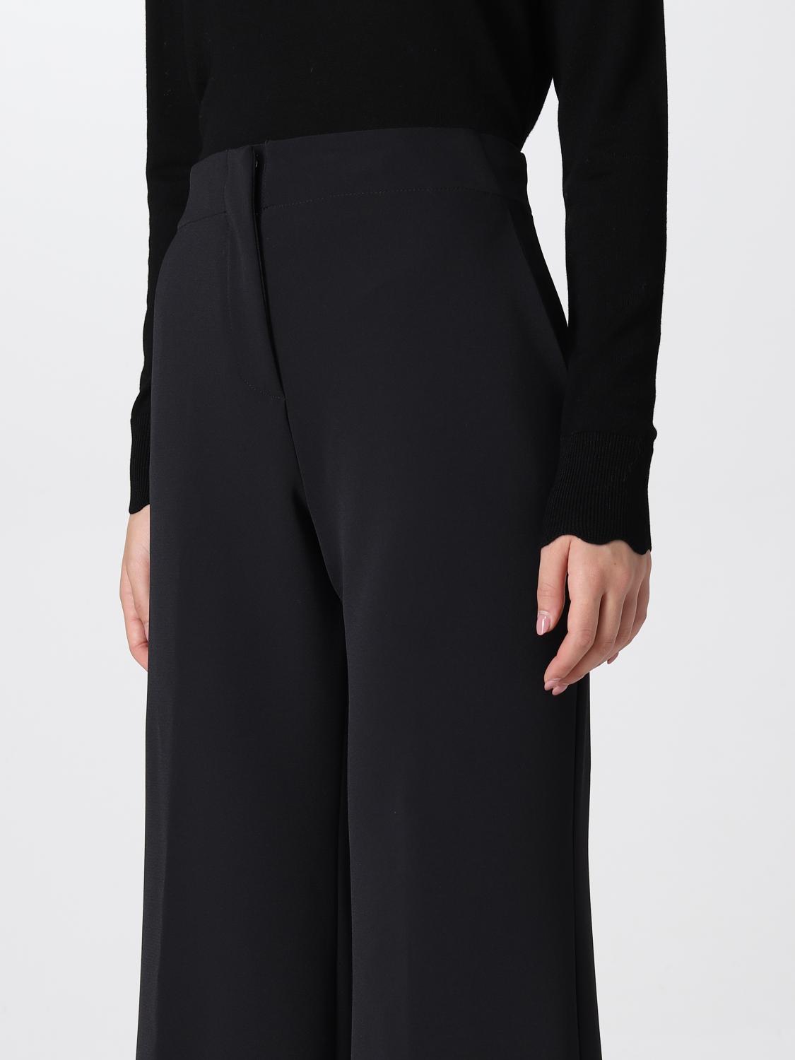 PINKO PANTS: Pinko Dattero trousers in cady, Black - Img 3