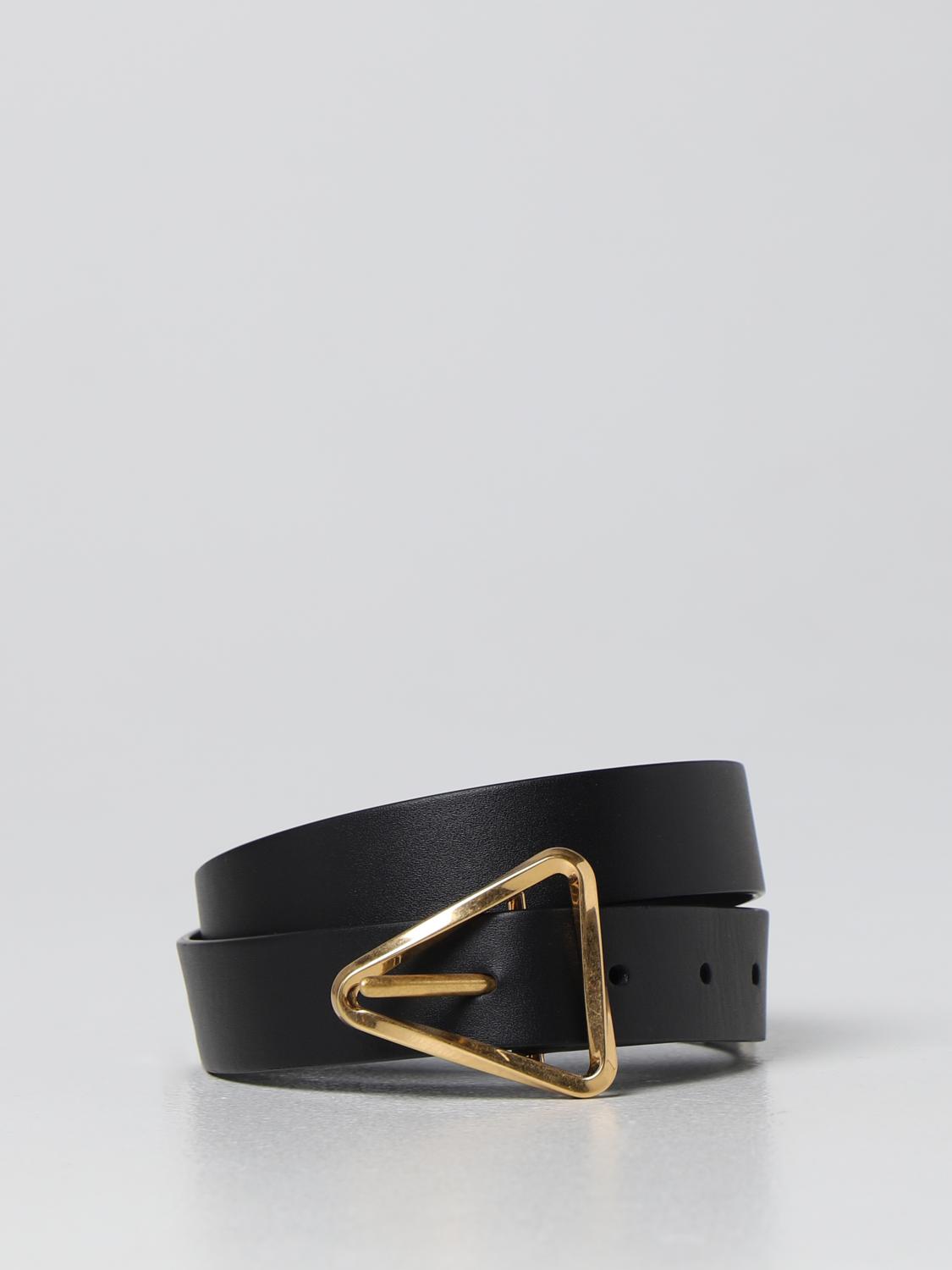 BOTTEGA VENETA BELT: Bottega veneta leather belt, Black - Img 1
