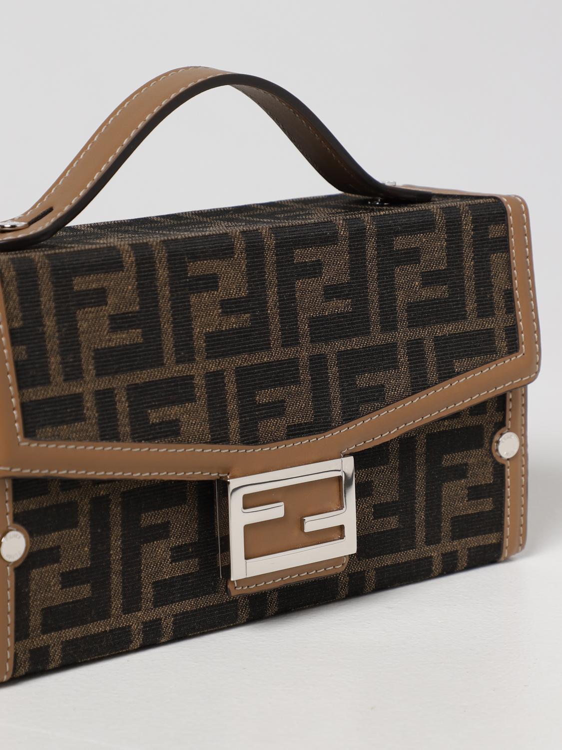 FENDI SHOULDER BAG: Bags men Fendi, Tobacco - Img 4