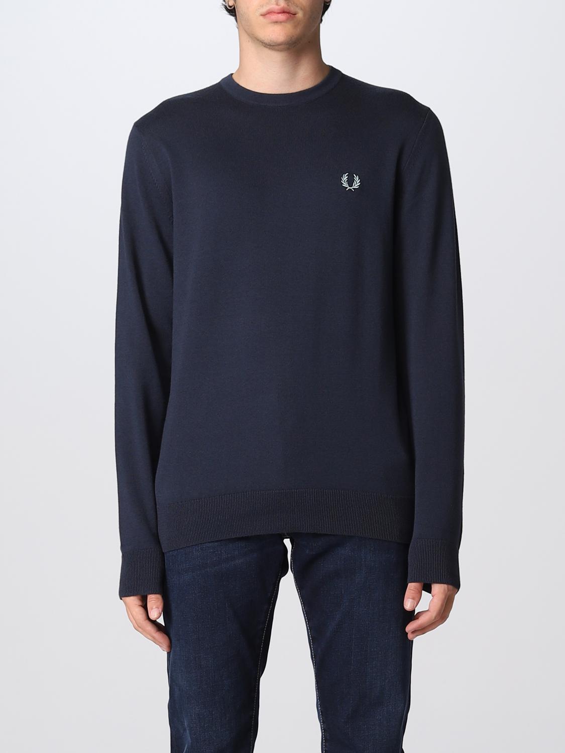 FRED PERRY SWEATER: Sweater men Fred Perry, Blue - Img 1
