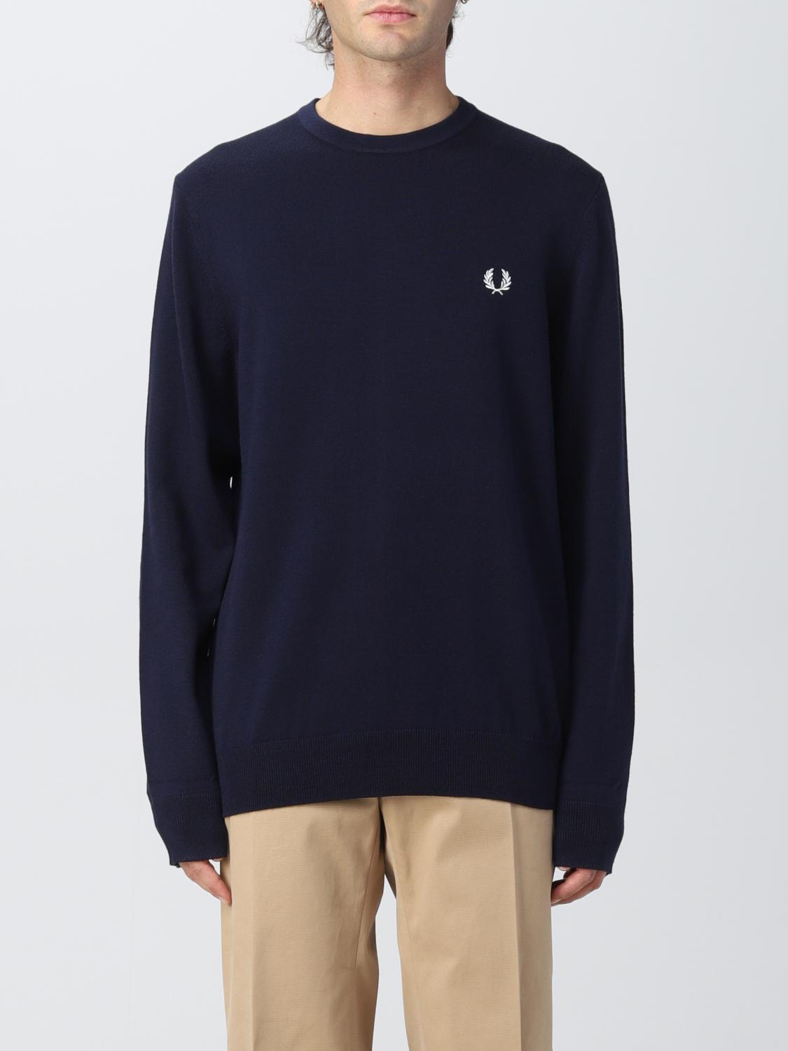 FRED PERRY SWEATER: Sweater men Fred Perry, Navy - Img 1