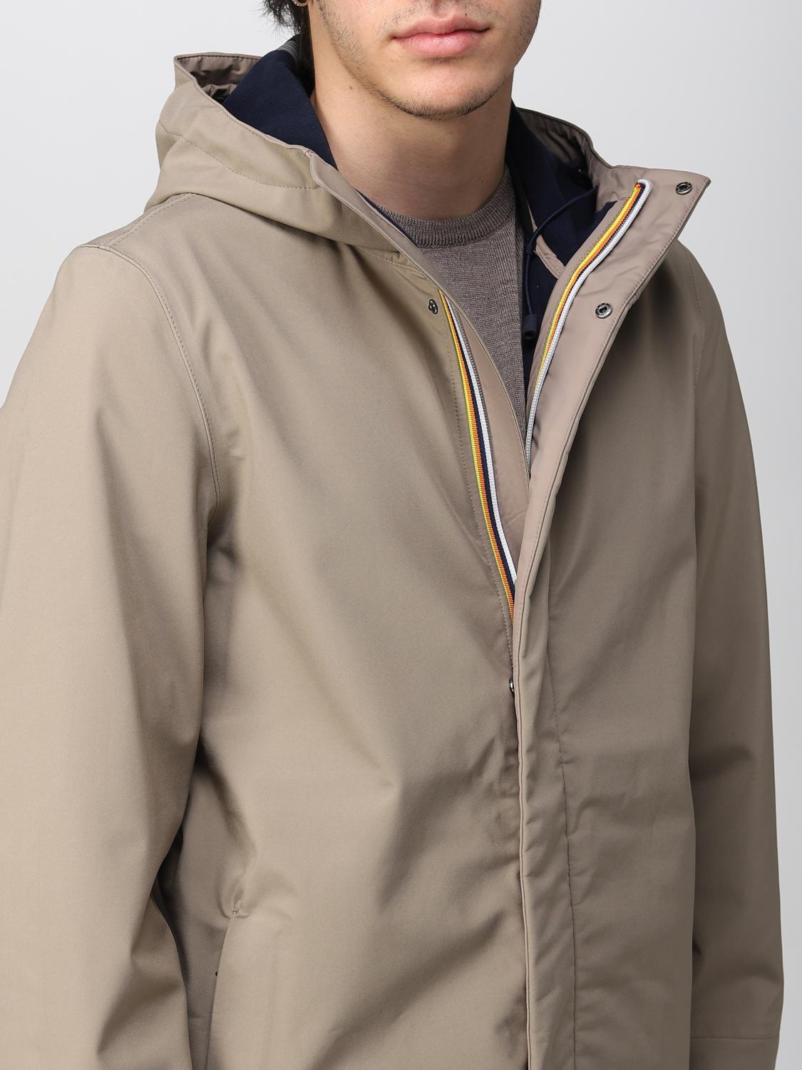 K-WAY JACKET: Jacket men K-way, Beige - Img 4