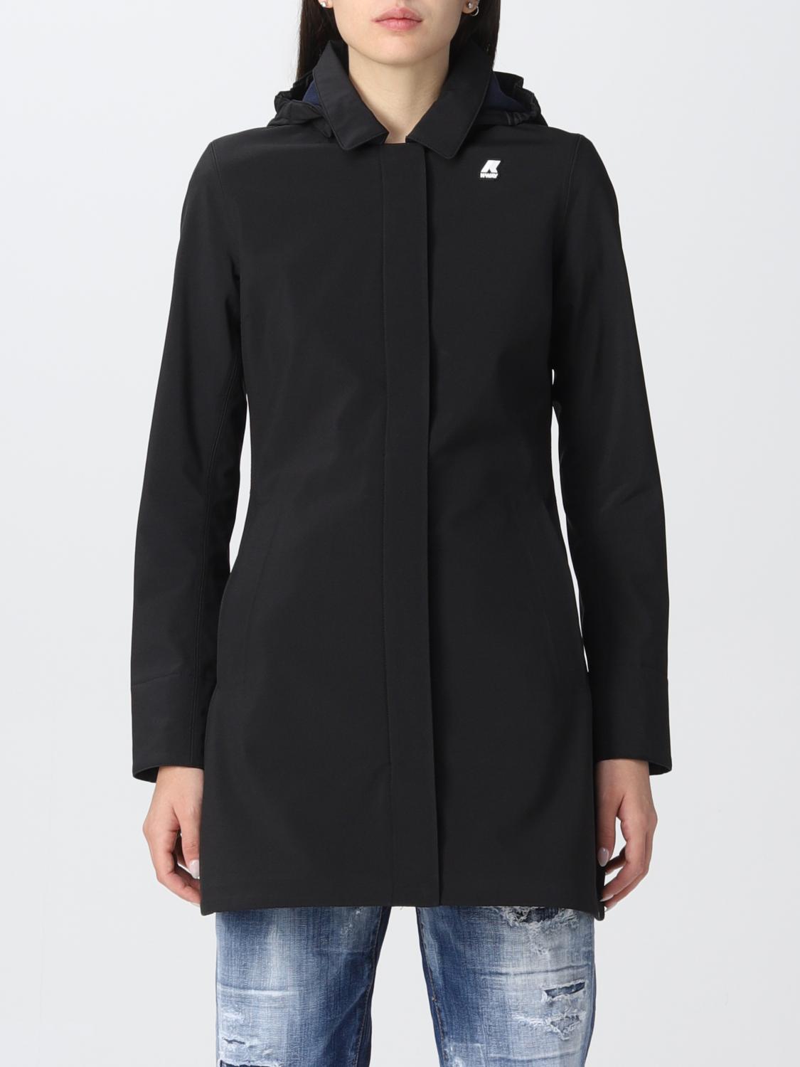 K-WAY CHAQUETA: Abrigo mujer K-way, Negro - Img 1