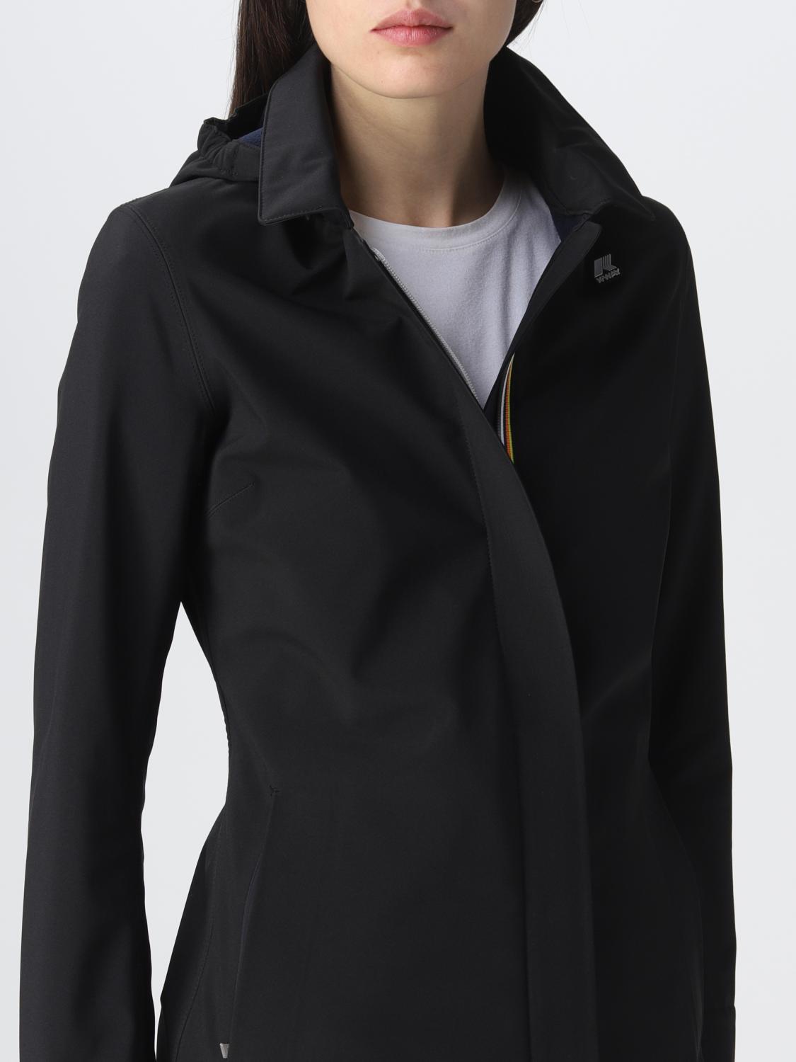 K-WAY CHAQUETA: Abrigo mujer K-way, Negro - Img 4