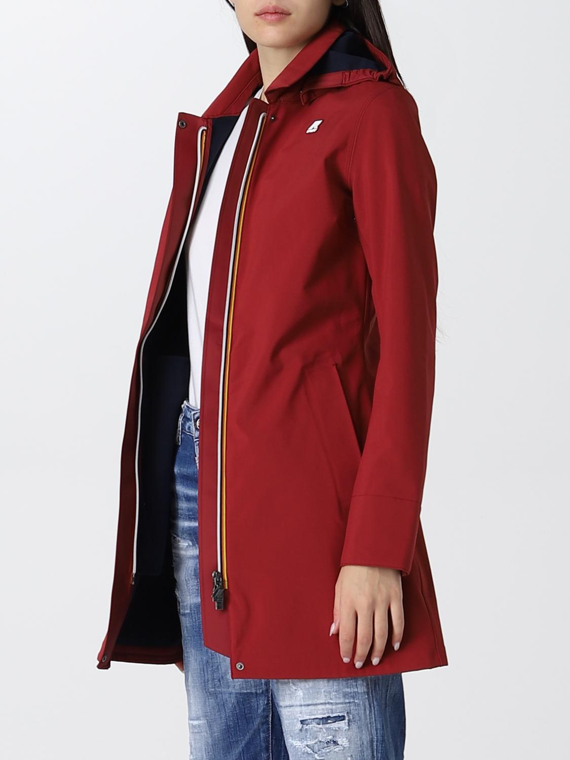 K-WAY CHAQUETA: Abrigo mujer K-way, Granate - Img 3