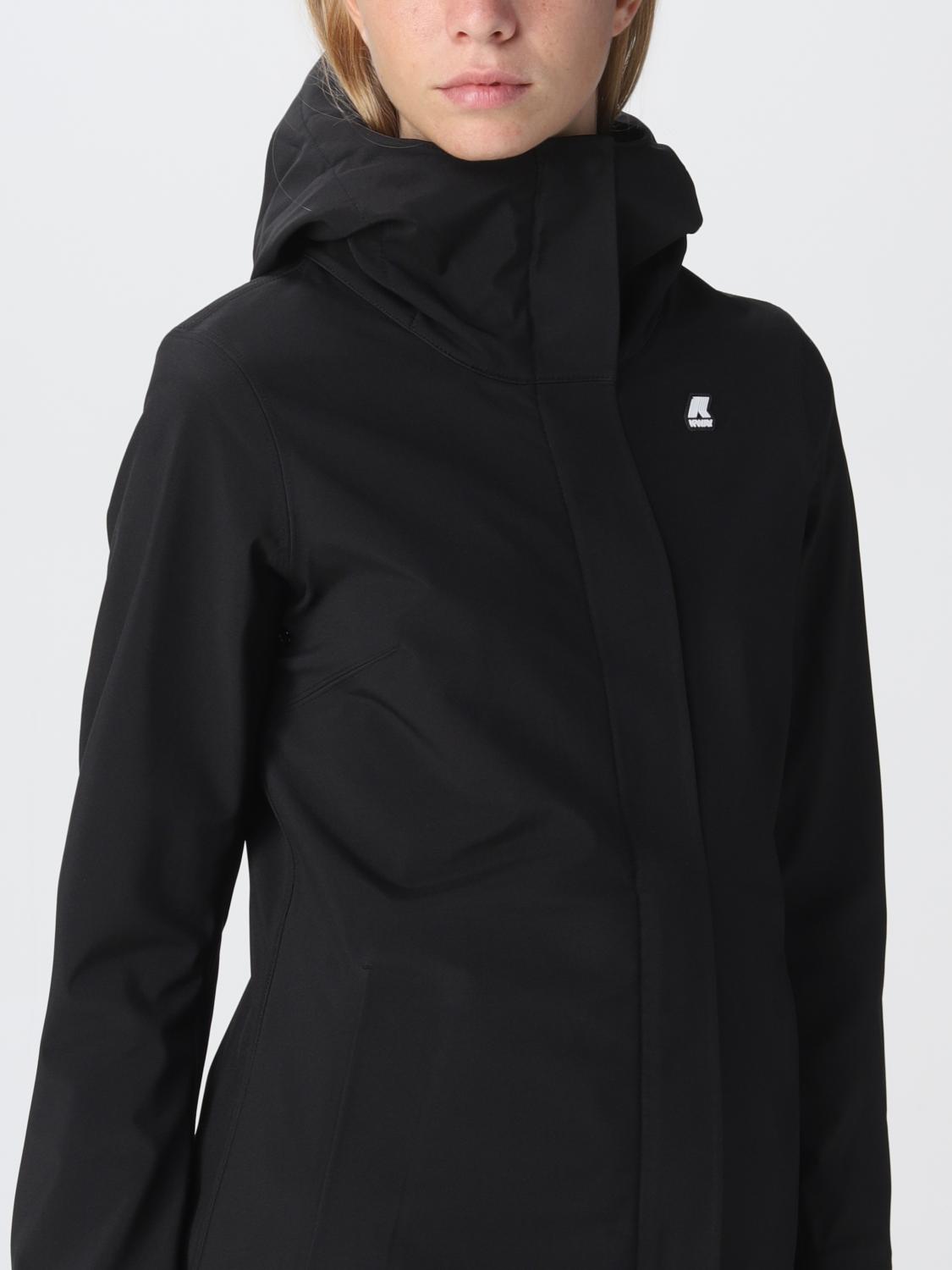 K-WAY CHAQUETA: Abrigo mujer K-way, Negro - Img 4